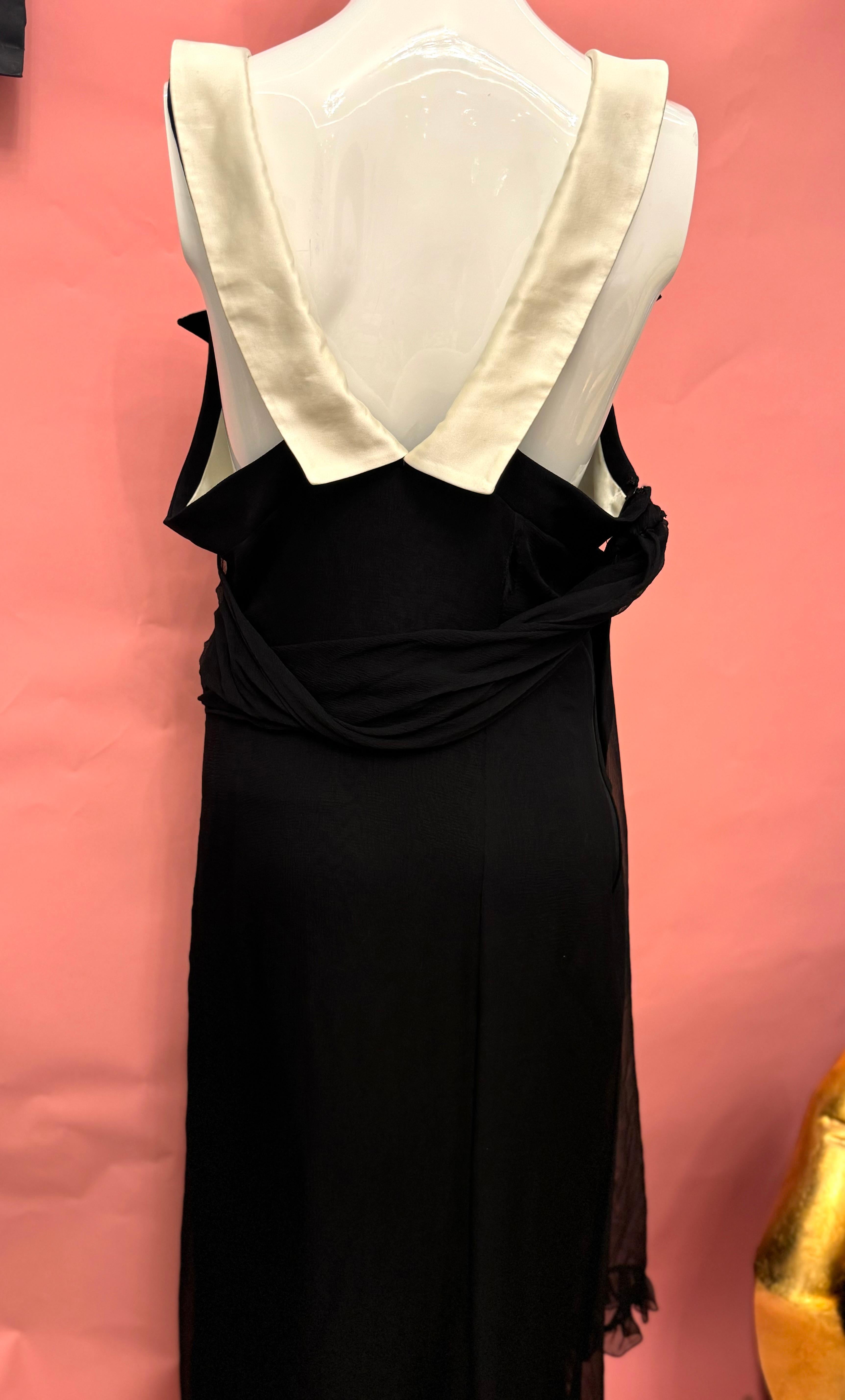 Robe du soir en soie Christian Dior by Gianfranco Ferré en vente 8