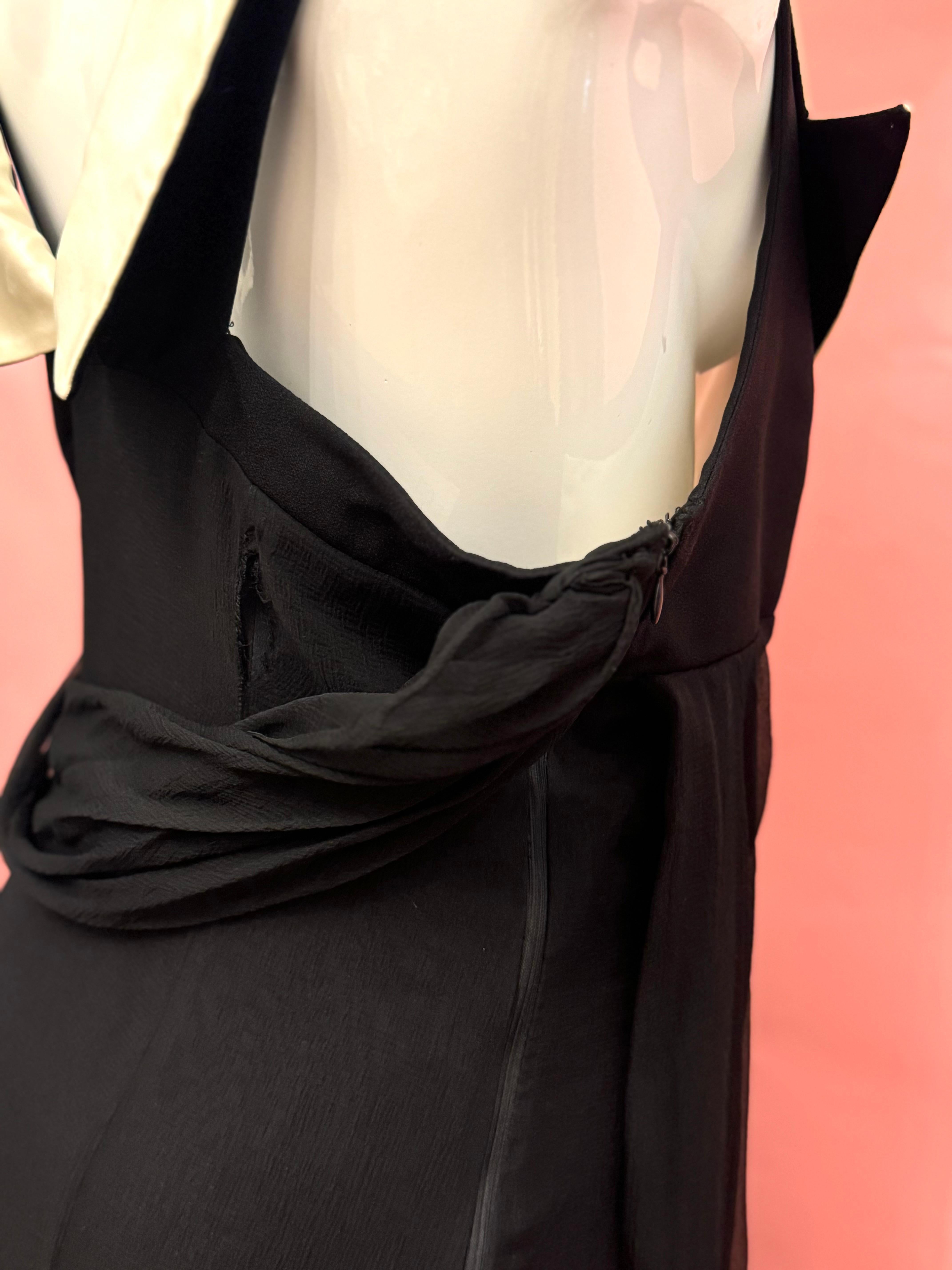 Robe du soir en soie Christian Dior by Gianfranco Ferré en vente 9