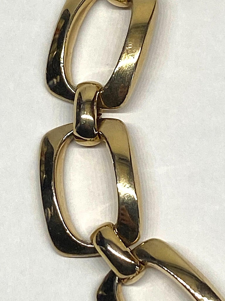 Christian Dior, by Henke and Grosse, 1970s Gold Link Necklace at