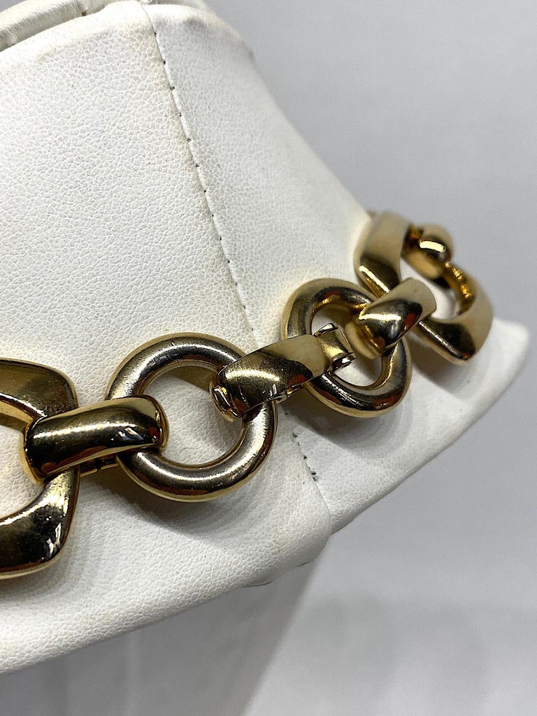 Christian Dior, by Henke and Grosse, 1970s Gold Link Necklace at