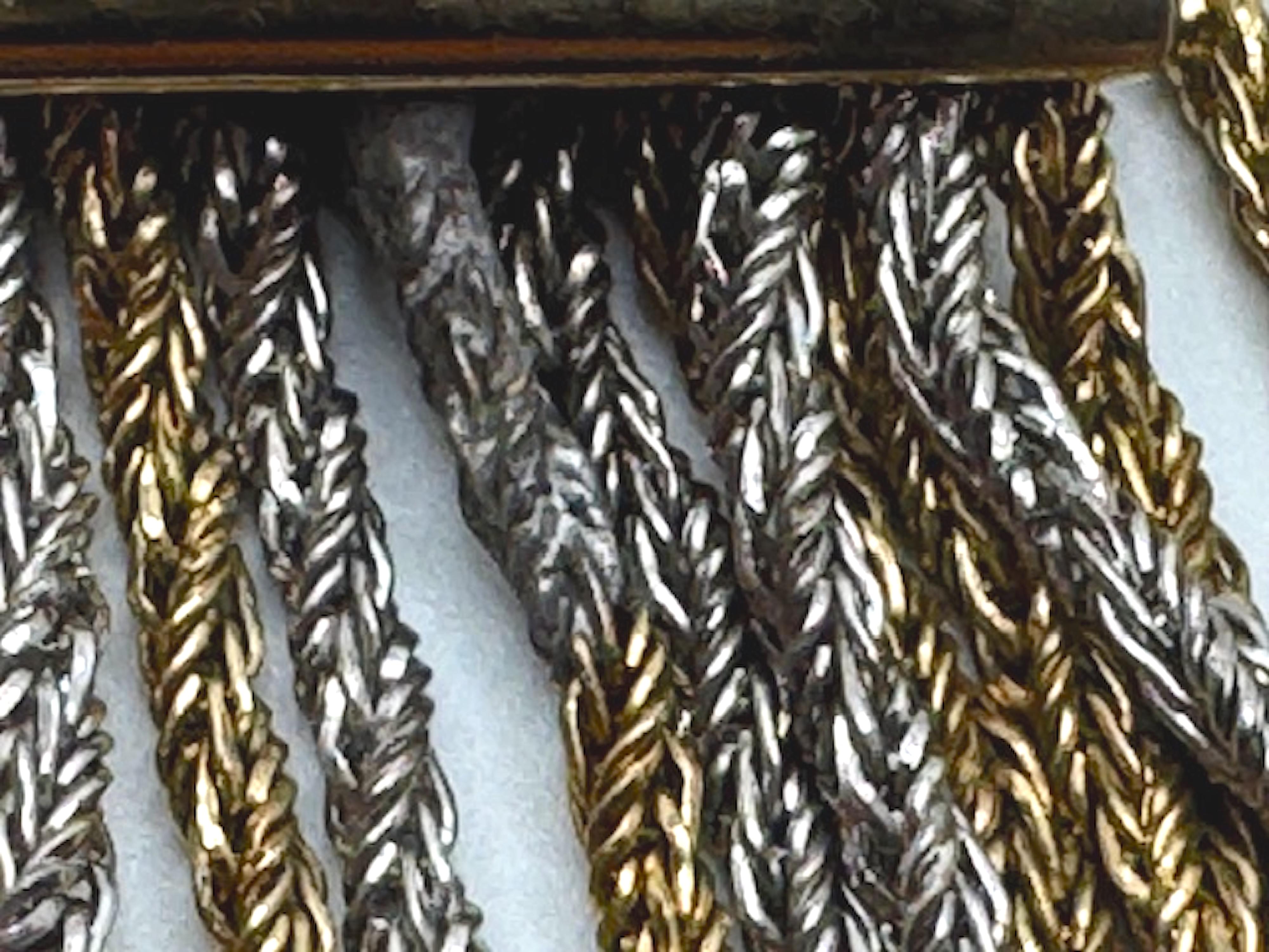 Christian Dior by Henkel and Grosse for Christian Dior for Christian Dior 1975 Silver & Gold 13 Strand Long Necklace en vente 10