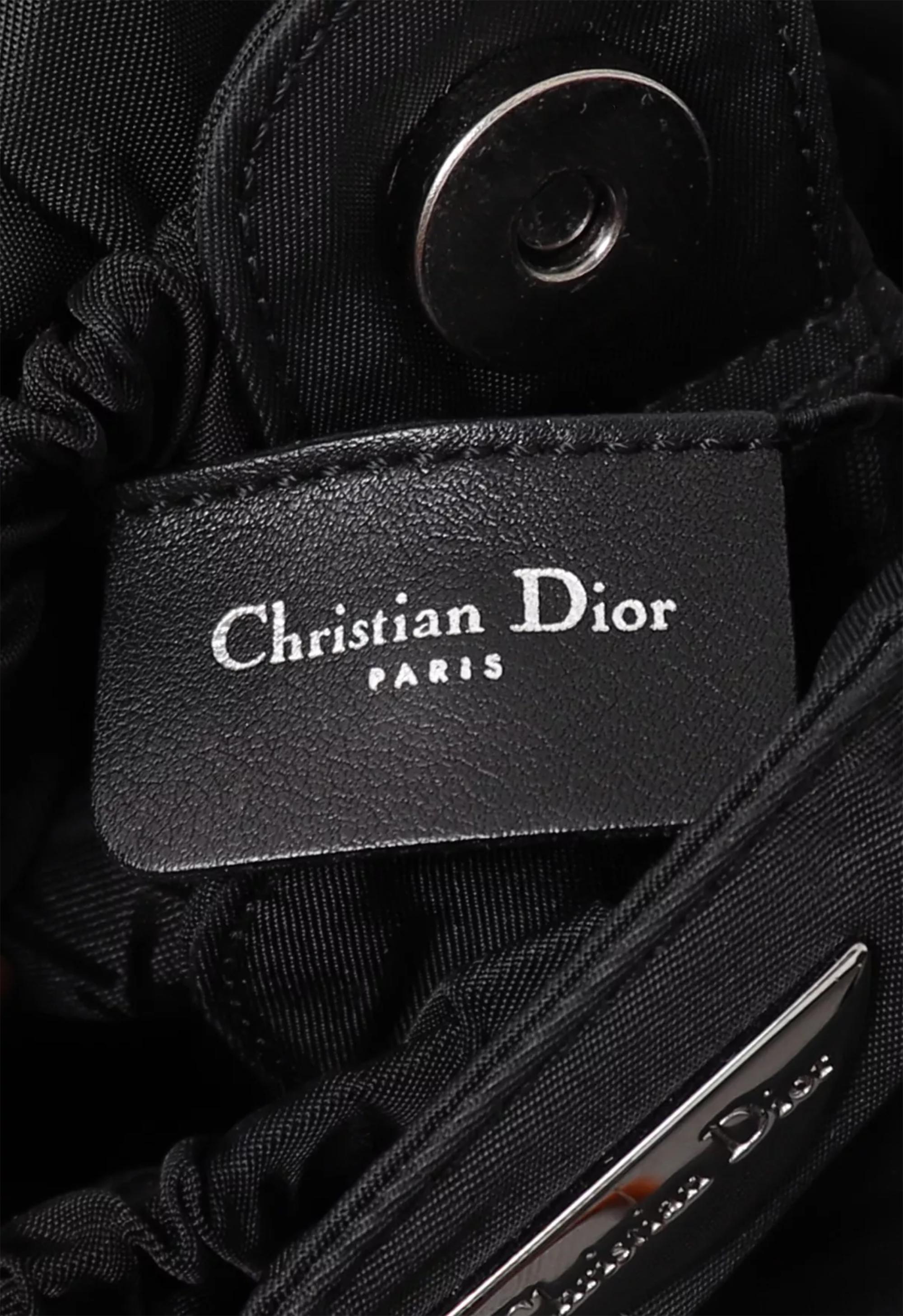 Donna Christian Dior by J. Galliano Borsa Malice in nylon nero in vendita