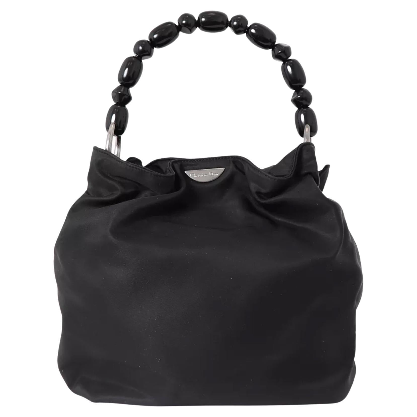 Christian Dior by J. Galliano Borsa Malice in nylon nero in vendita