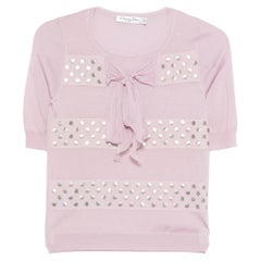 Christian Dior by J.Galliano Pink Wool and Silk Top Christian Dior by J.Galliano Pink Wool and Silk Top