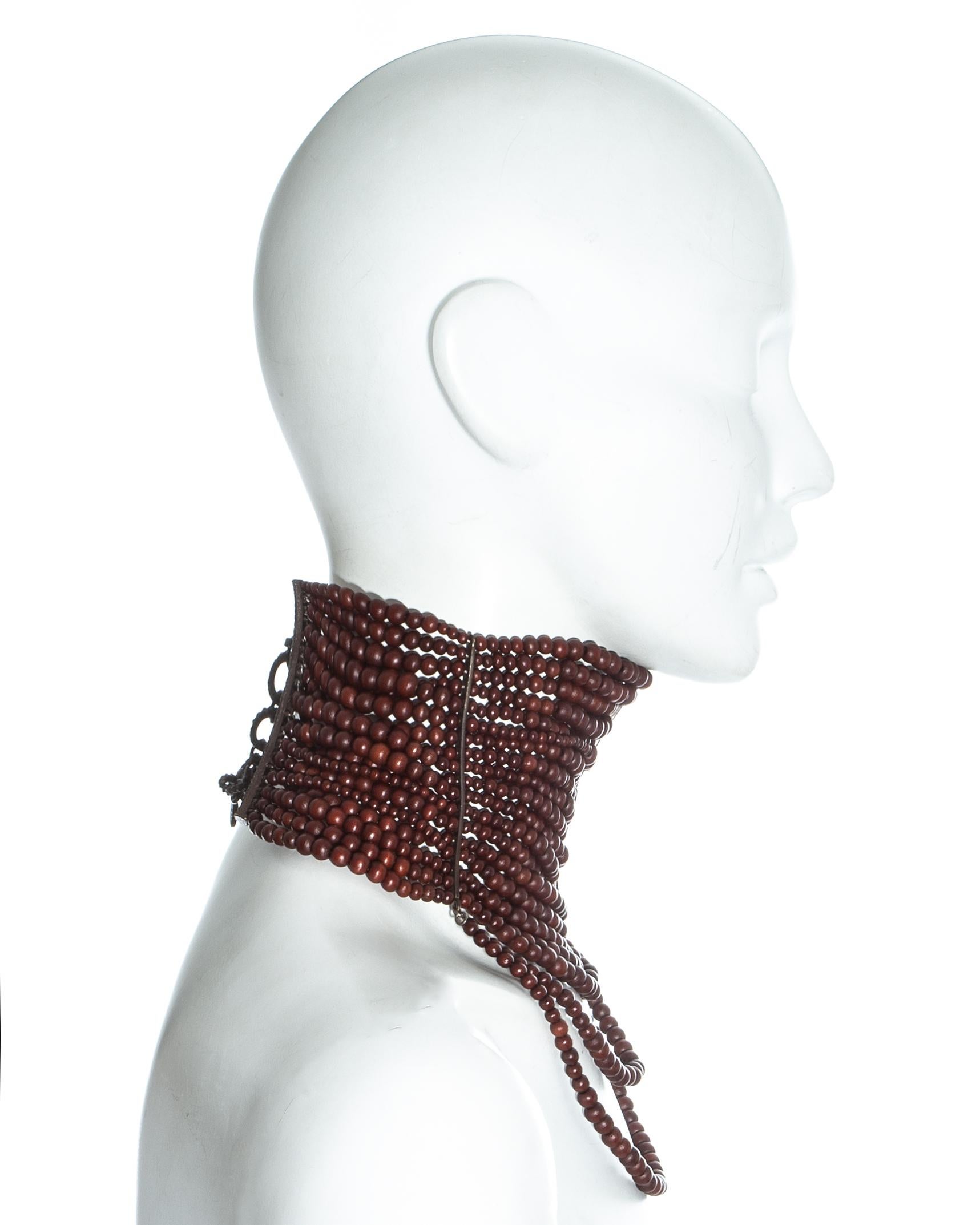 Women's Christian Dior by John Galliano 18 strand 'Maasai' choker necklace, fw 1999
