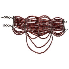 Vintage Christian Dior by John Galliano 18 strand 'Maasai' choker necklace, fw 1999