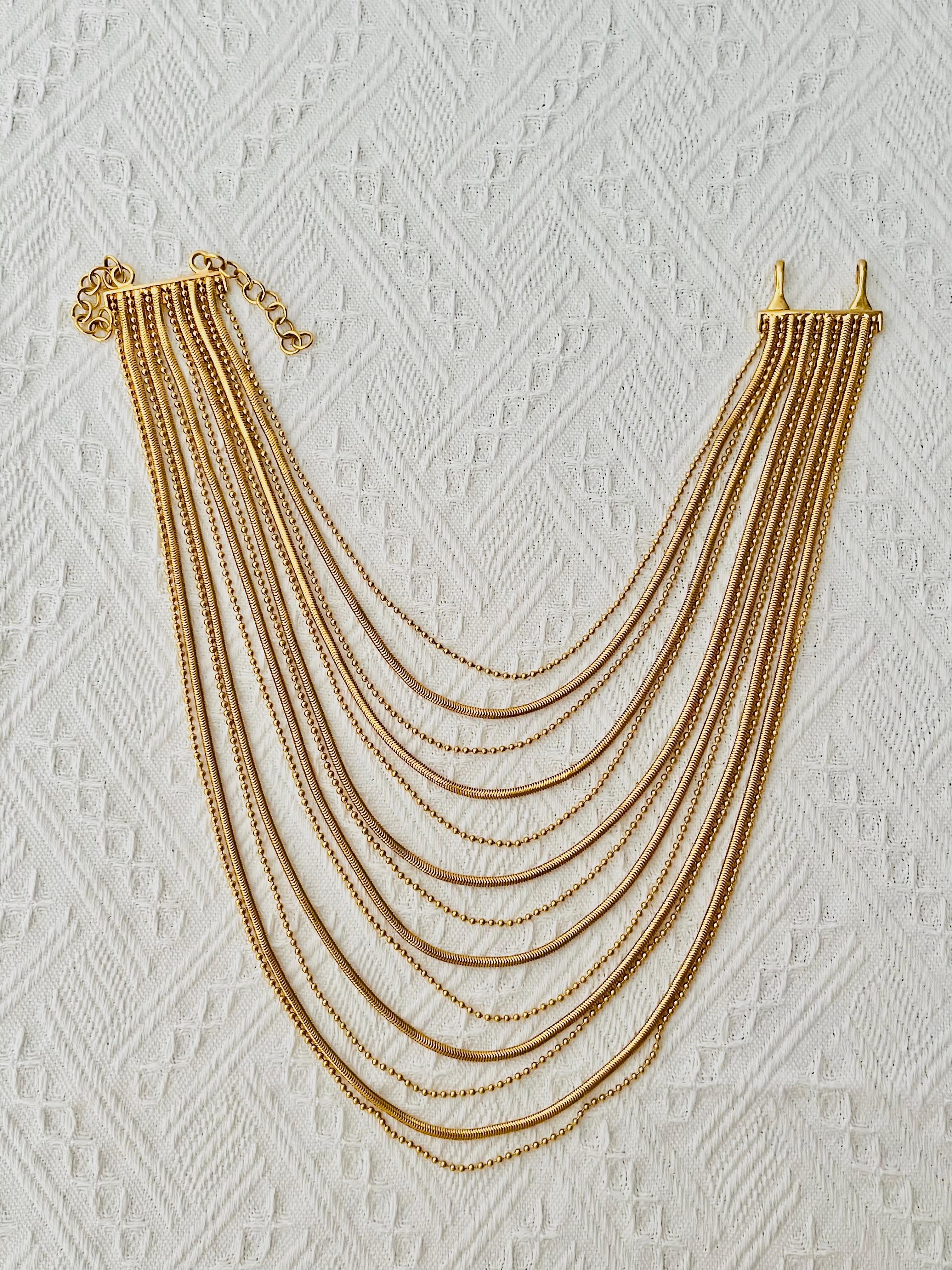 Christian Dior par John Galliano, collier à 13 rangs de perles Masai, années 1990 en vente 4