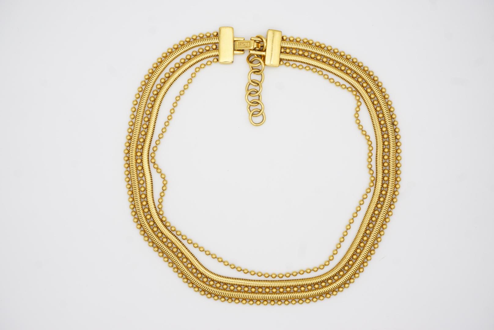 CHRISTIAN DIOR by John Galliano 1997 Masai Beads Coil 5 Five Strands Necklace For Sale 4