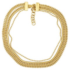 CHRISTIAN DIOR by John Galliano 1997 Masai Beads Coil 5 Five Strands Necklace