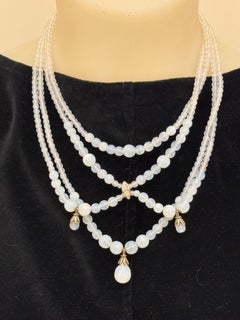 Christian Dior by John Galliano 1999 Haute Couture Collar Massai de piedra de luna
