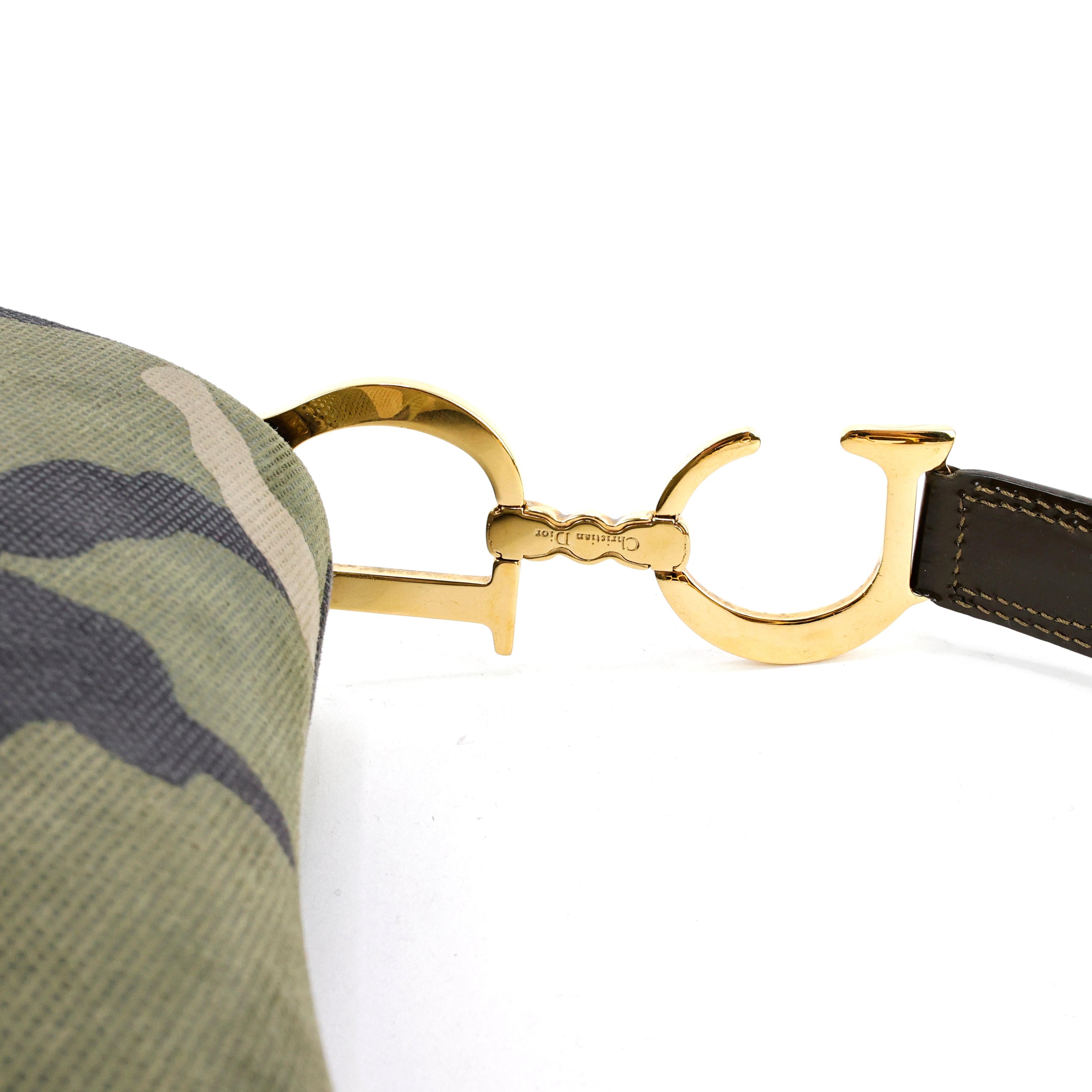 Christian Dior by John Galliano 2000s Camouflage Saddle bag For Sale 2