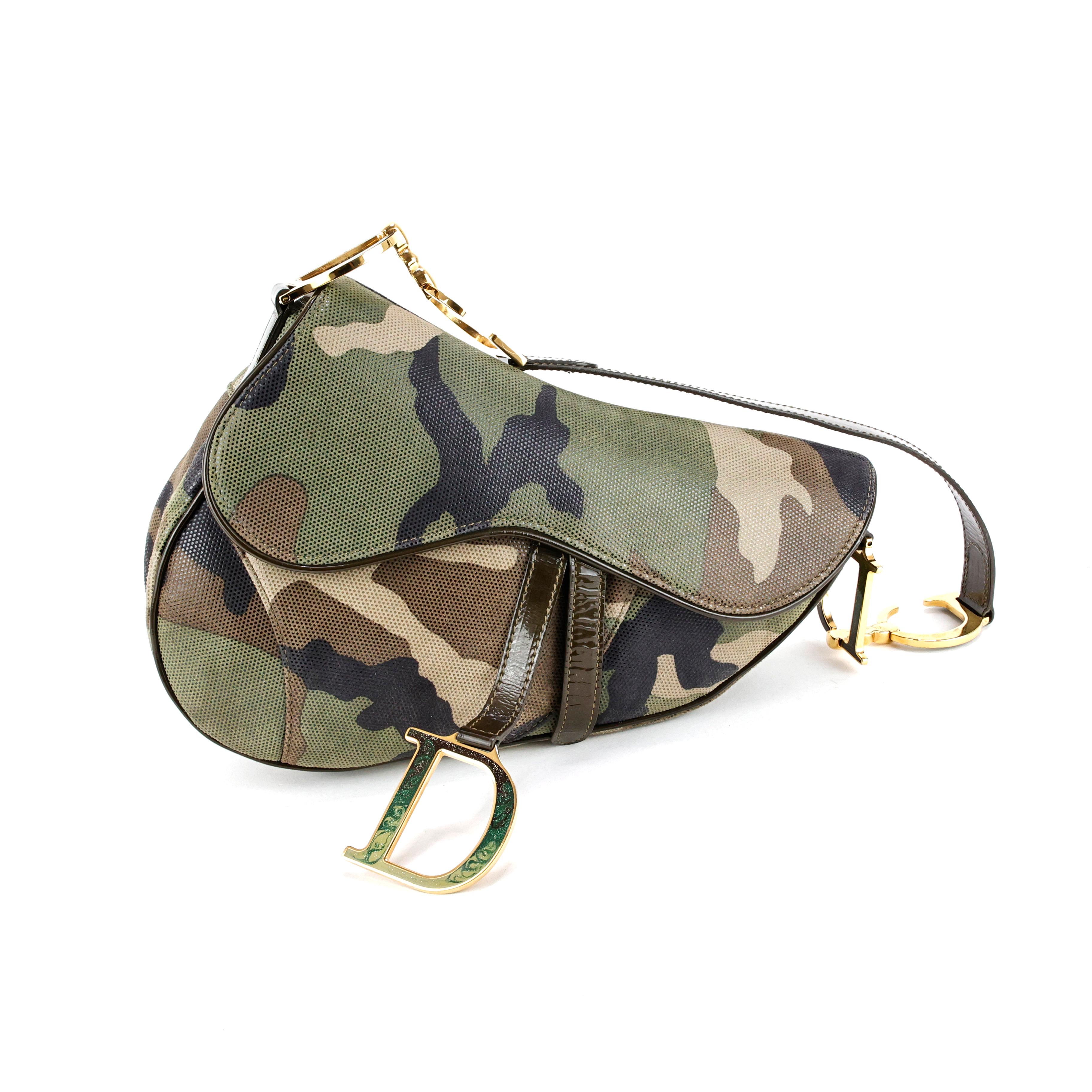 Christian Dior by John Galliano 2000s Camouflage Saddle bag For Sale 4