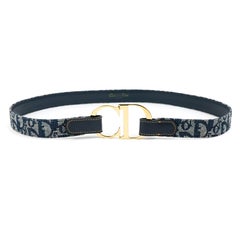 Christian Dior by John Galliano 2000s Diorissimo CD Logo Belt