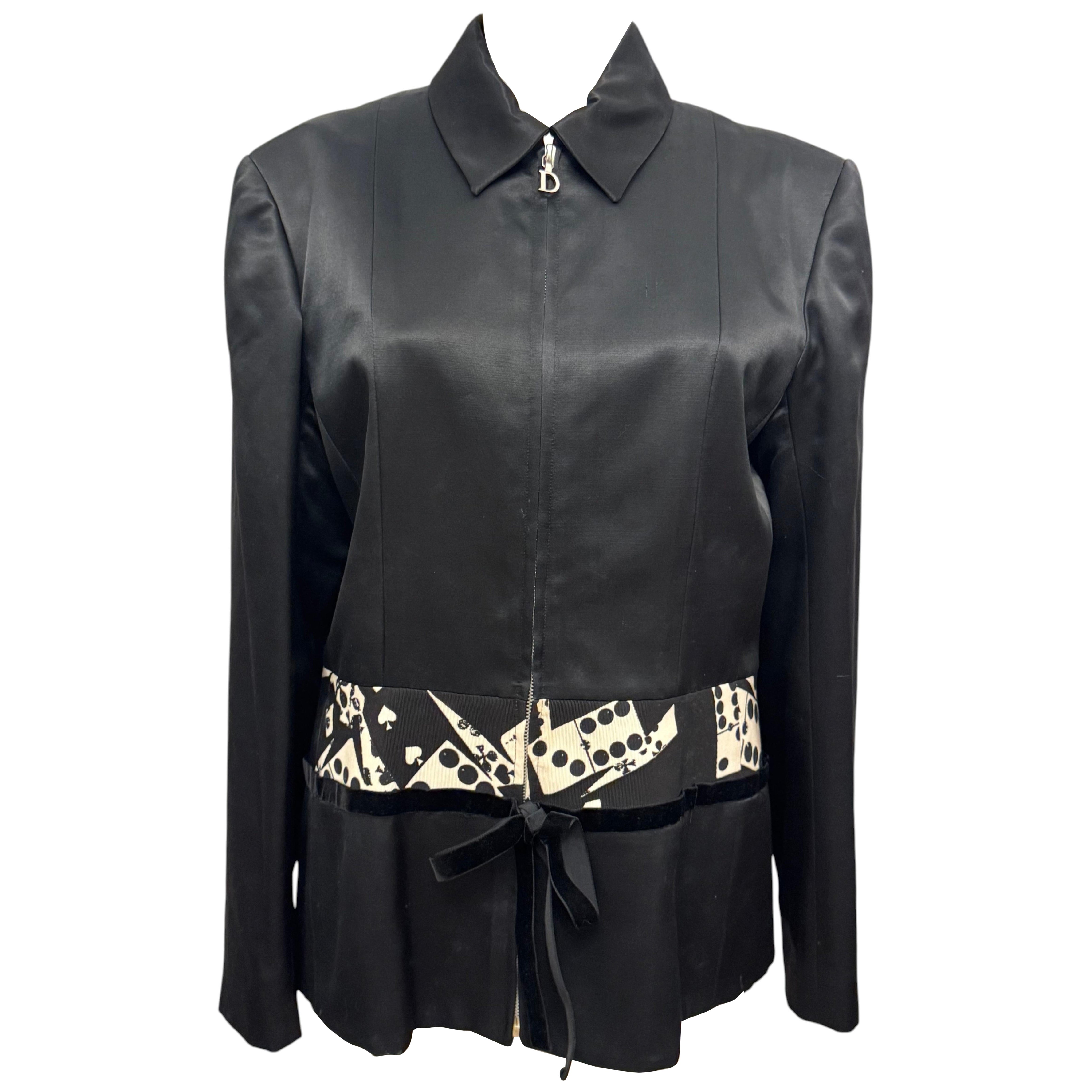 Christian Dior by John Galliano 2001 collection playing cards black jacket