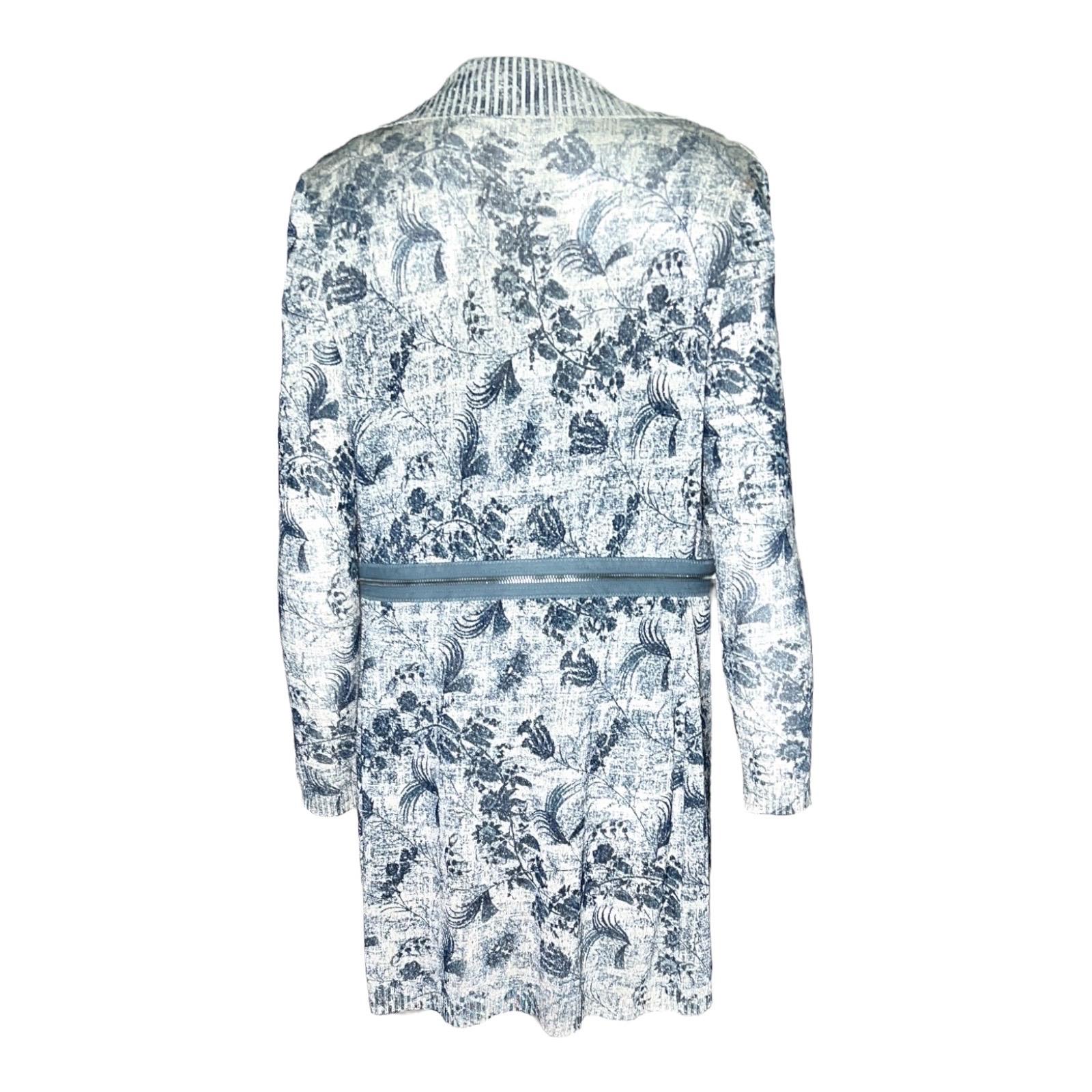 CHRISTIAN DIOR by John Galliano 2001 Conjunto gemelo de punto metalizado Detalles de cremallera 36 Gris en venta