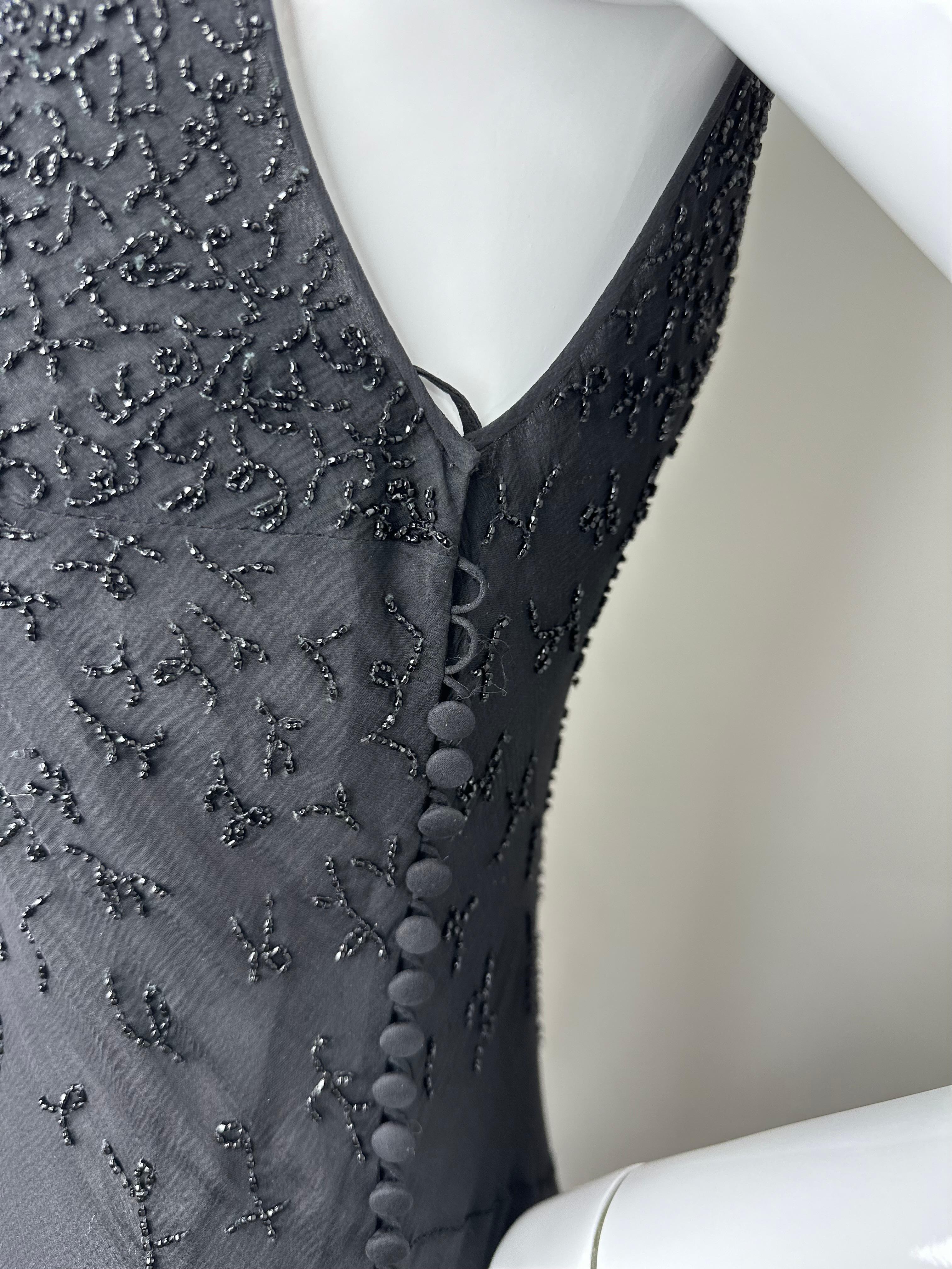 Christian Dior by John Galliano 2002 silk beaded gown For Sale 5