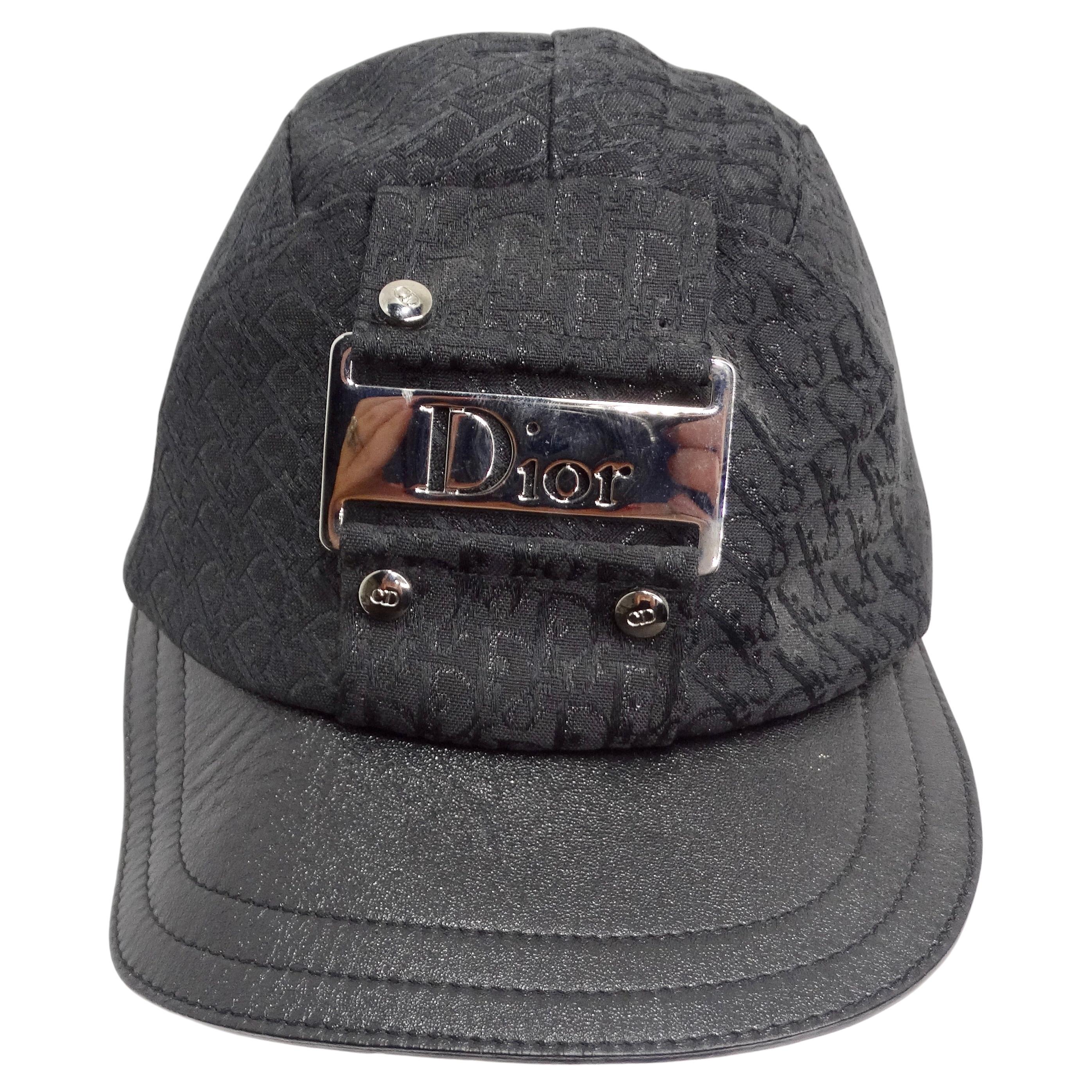 Christian Dior by John Galliano 2002 Trotter Monogram Baseball Cap In Excellent Condition For Sale In Scottsdale, AZ
