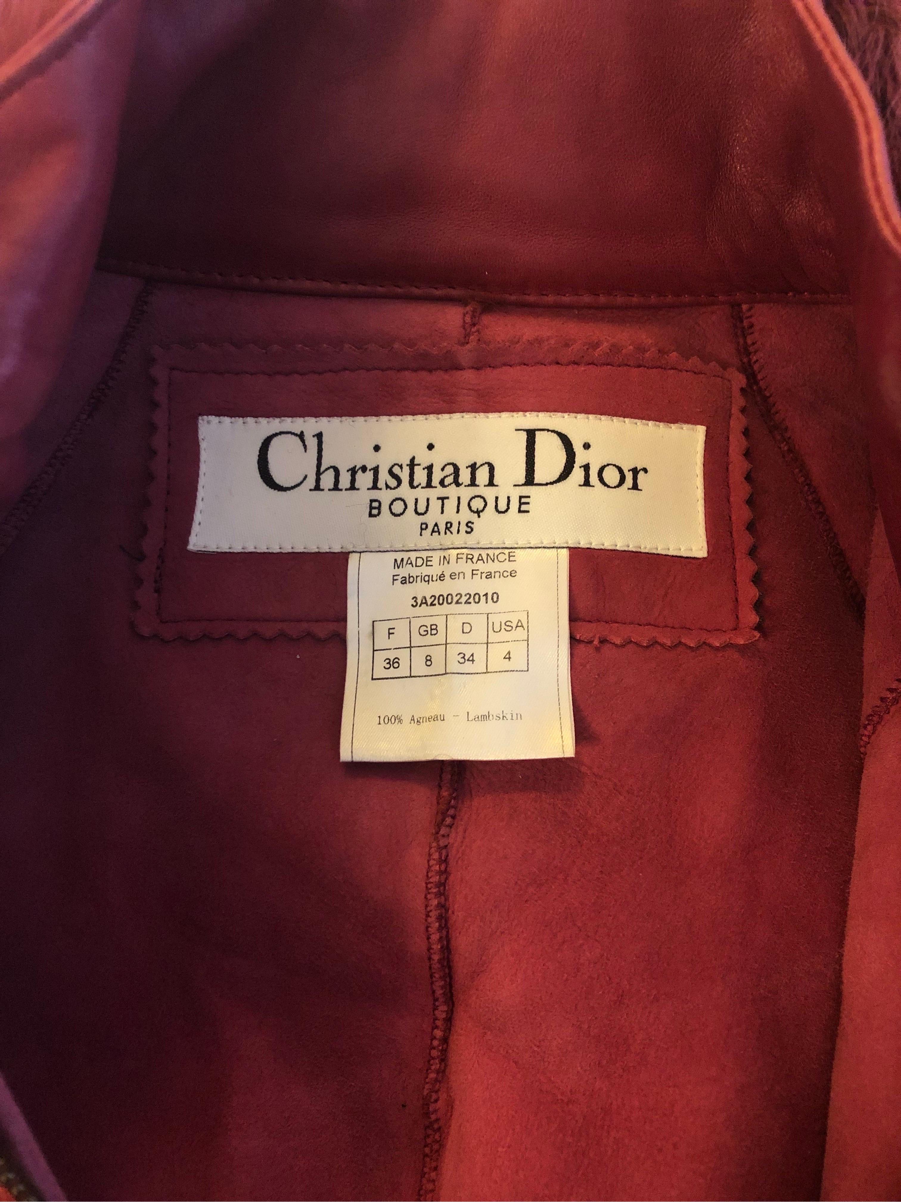 Christian Dior by John Galliano 2003 F/W Runway Fox Fur and Lambskin Vest For Sale 7