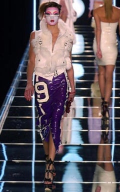 Christian Dior by John Galliano 2003 F/W Runway Fox Fur and Lambskin Vest