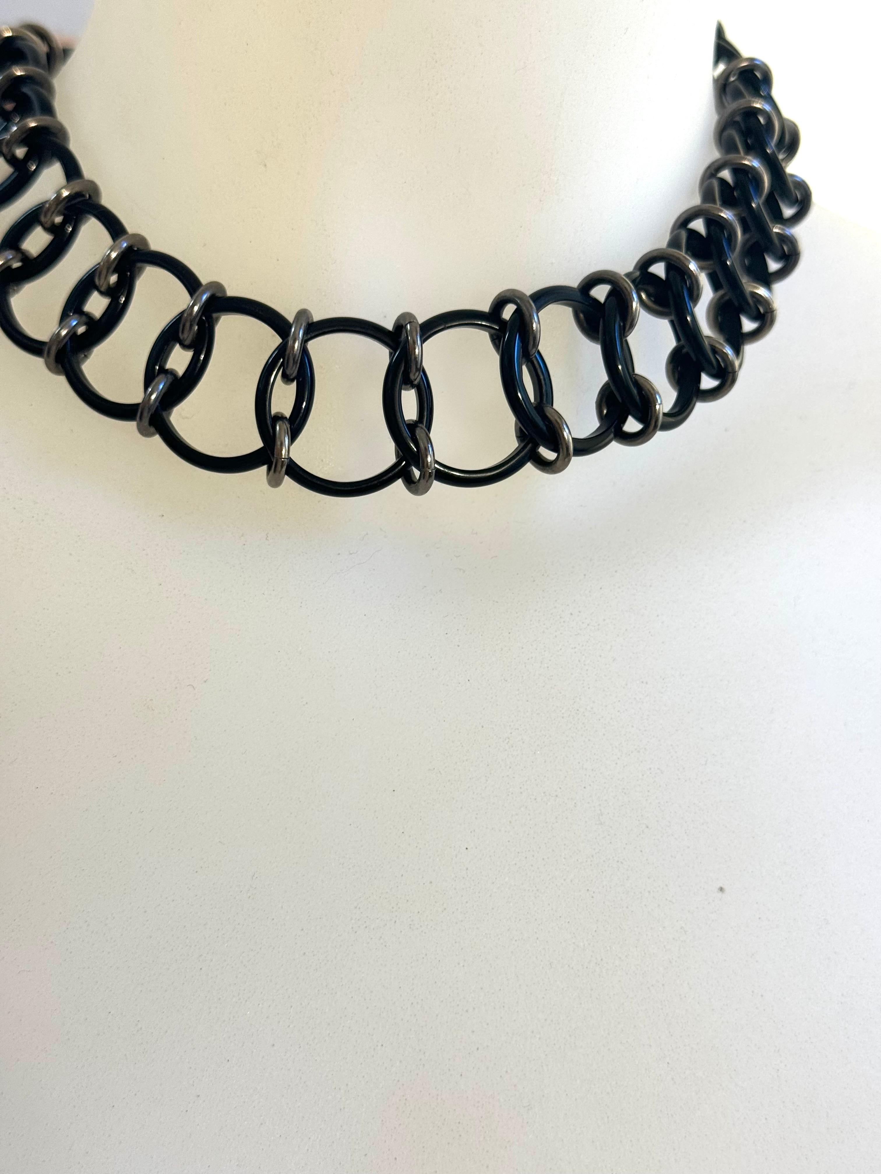 Christian Dior by John Galliano 2003 Hardcore Choker Necklace  For Sale 4