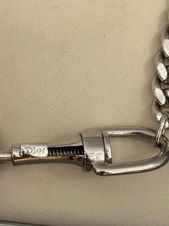 Christian Dior by John Galliano 2003 Hardcore collection silver metal choker