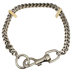Christian Dior by John Galliano 2003 Hardcore collection silver metal choker