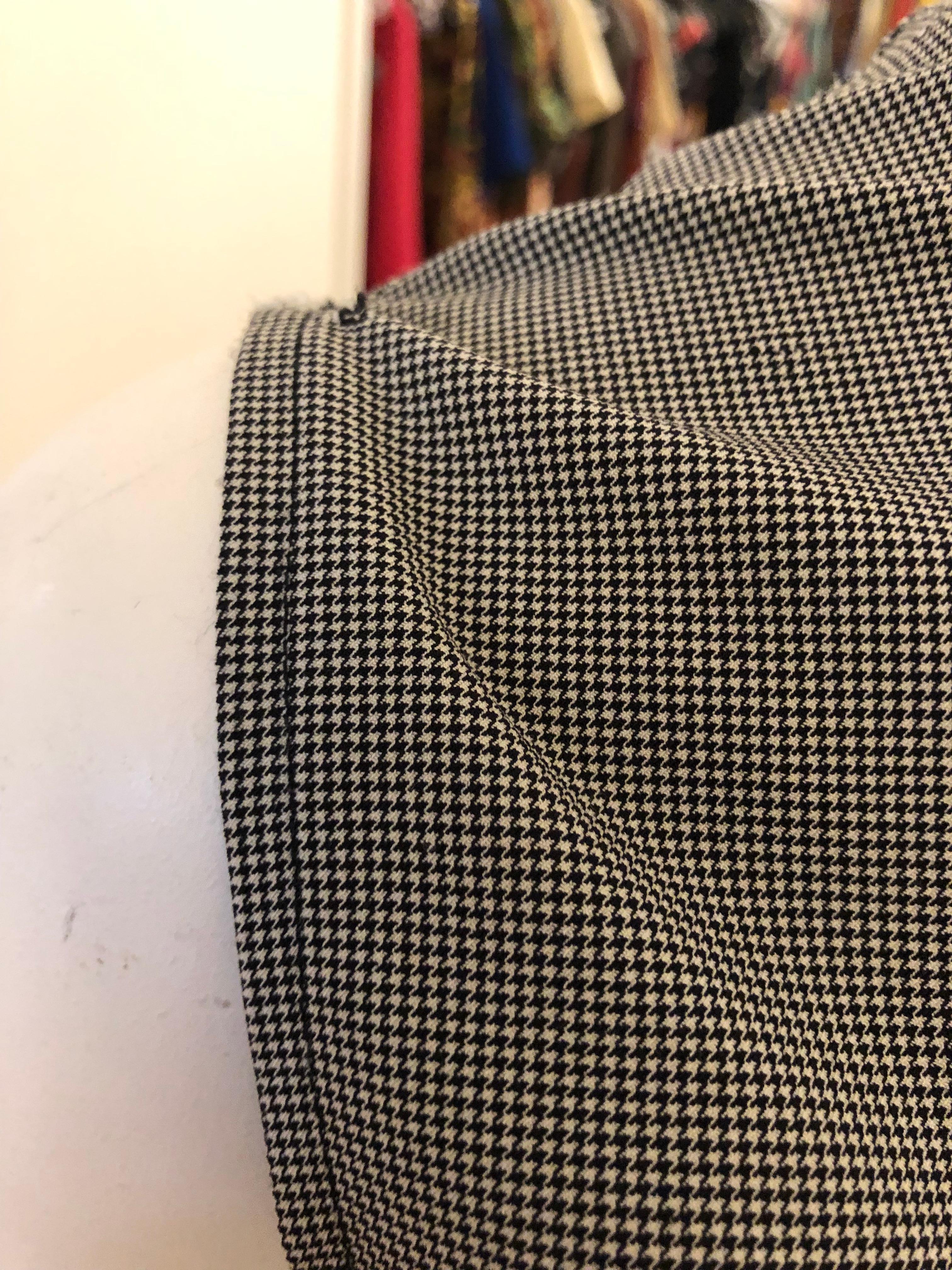 Gray Christian Dior by John Galliano 2004 Houndstooth J'Adore Dior Top 40 Fr