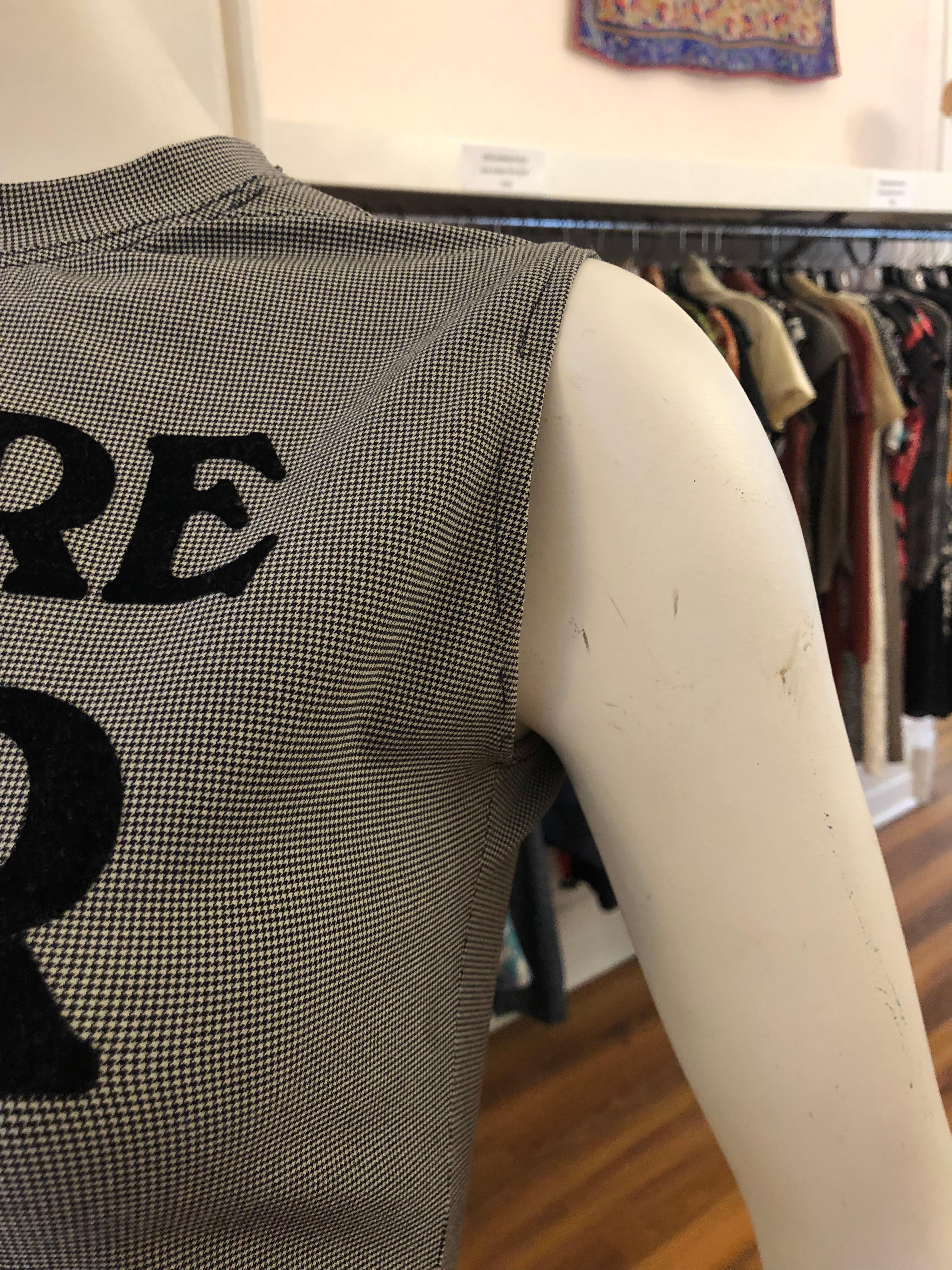 Christian Dior by John Galliano 2004 Houndstooth J'Adore Dior Top 40 Fr In Fair Condition In Port Hope, ON