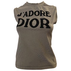 Christian Dior by John Galliano 2004 Houndstooth J'Adore Dior Top 40 Fr