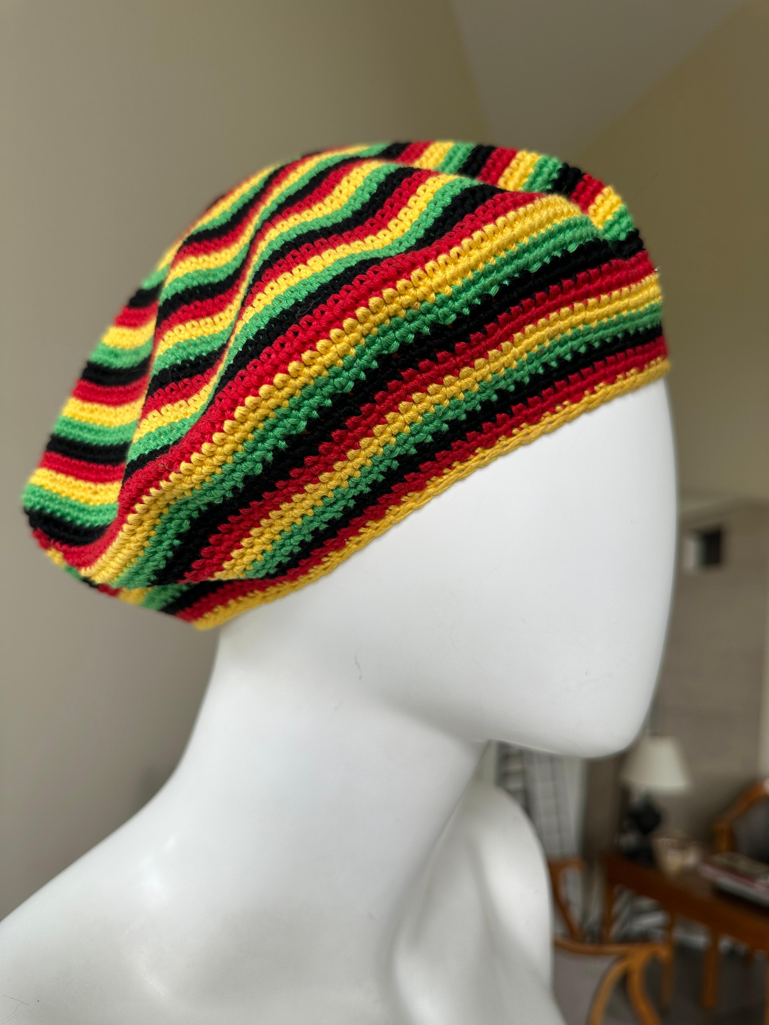 Christian Dior by John Galliano 2004 Rasta Collection Knit Cap  In Excellent Condition For Sale In Cloverdale, CA