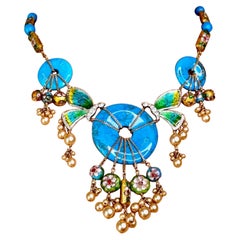 Christian Dior by John Galliano 2006 Tonkidior Turquoise Collar Choker Necklace