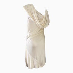 Christian Dior by John Galliano 2007 Asymmetric Draped Corset Silk Dress 40
