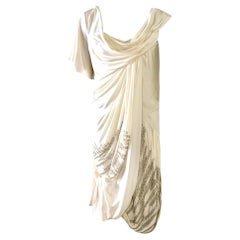 Christian Dior by John Galliano 2007 Asymmetric Draped Corset Silk Dress 40