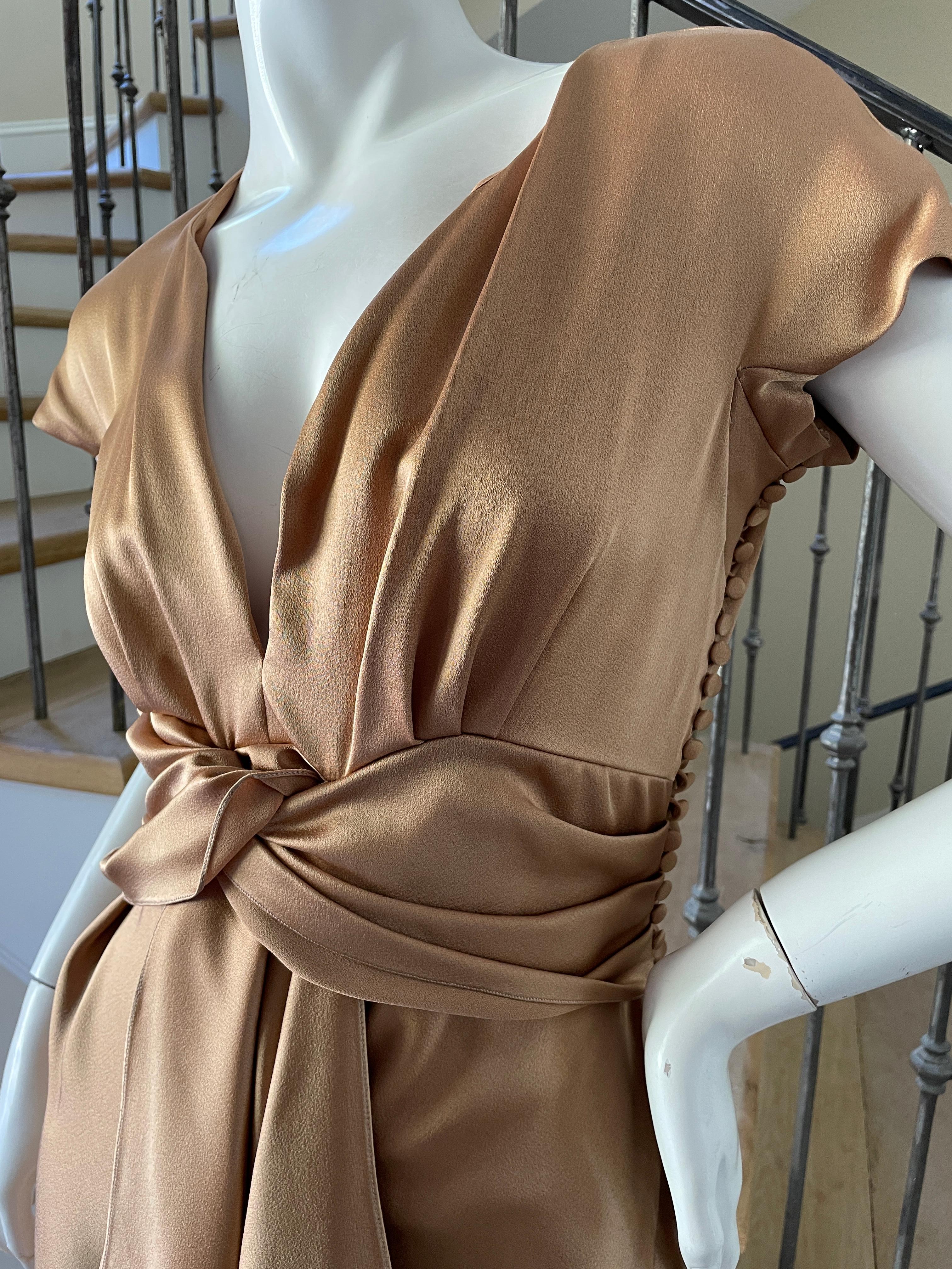 Christian Dior by John Galliano 2007 Goldfarbenes Kleid mit Fransendetails im Zustand „Hervorragend“ in Cloverdale, CA