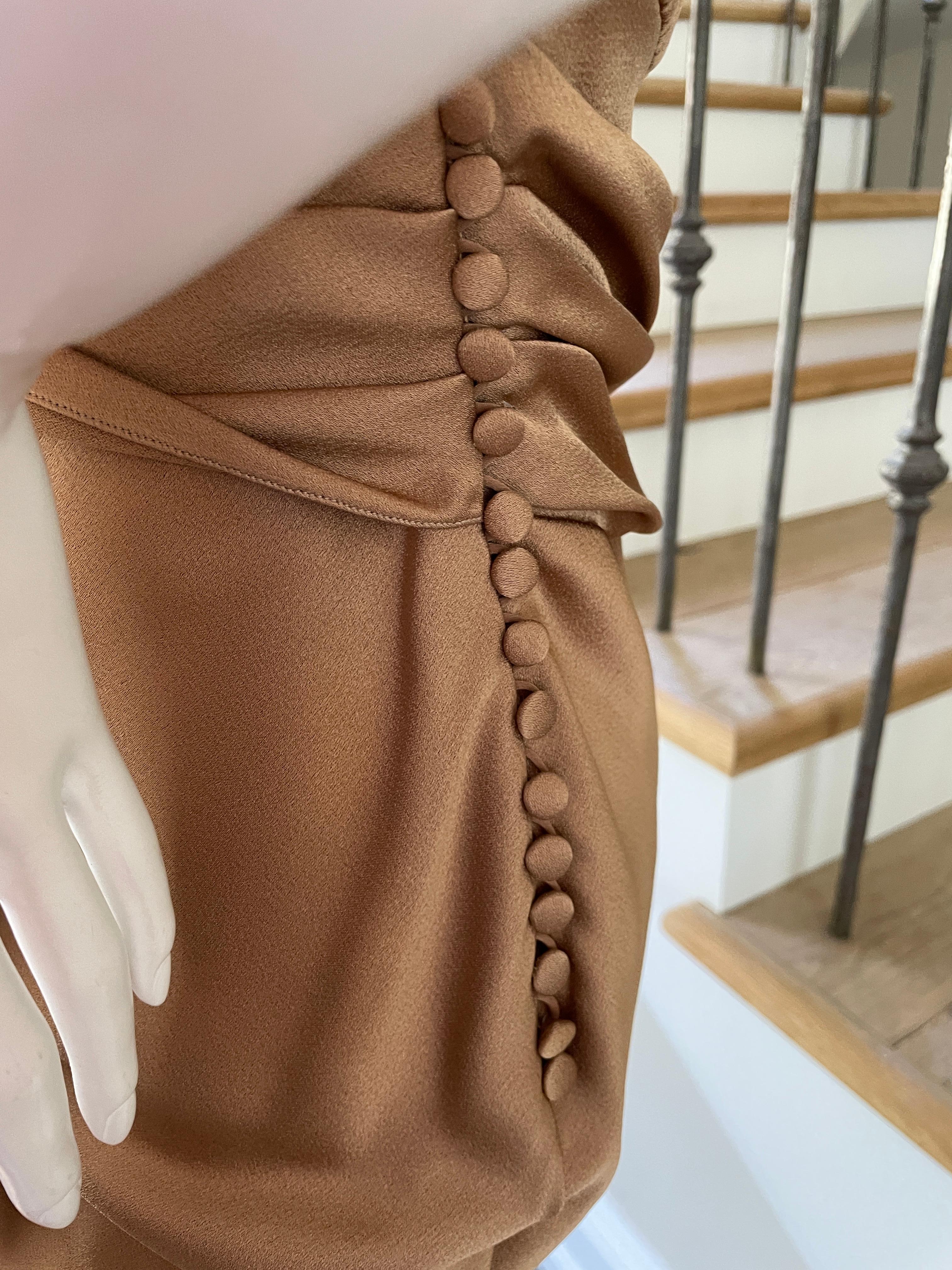 Christian Dior by John Galliano 2007 Goldfarbenes Kleid mit Fransendetails 4