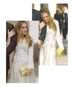 Christian Dior by John Galliano 2007 Resort Ivory Silk Embellished Buttons Suit