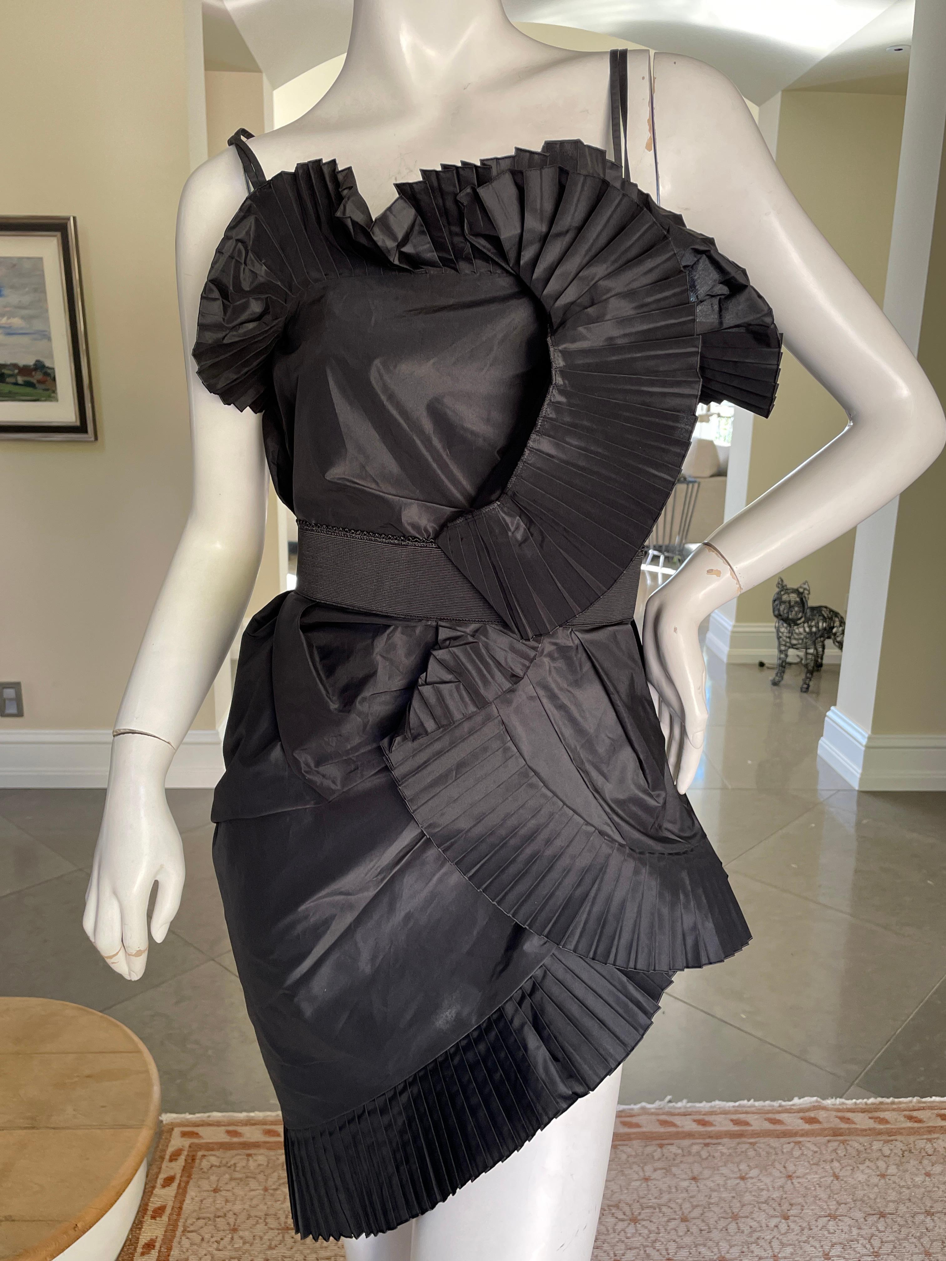 Women's Christian Dior by John Galliano Accordion Pleated Mini Cocktail Dress For Sale