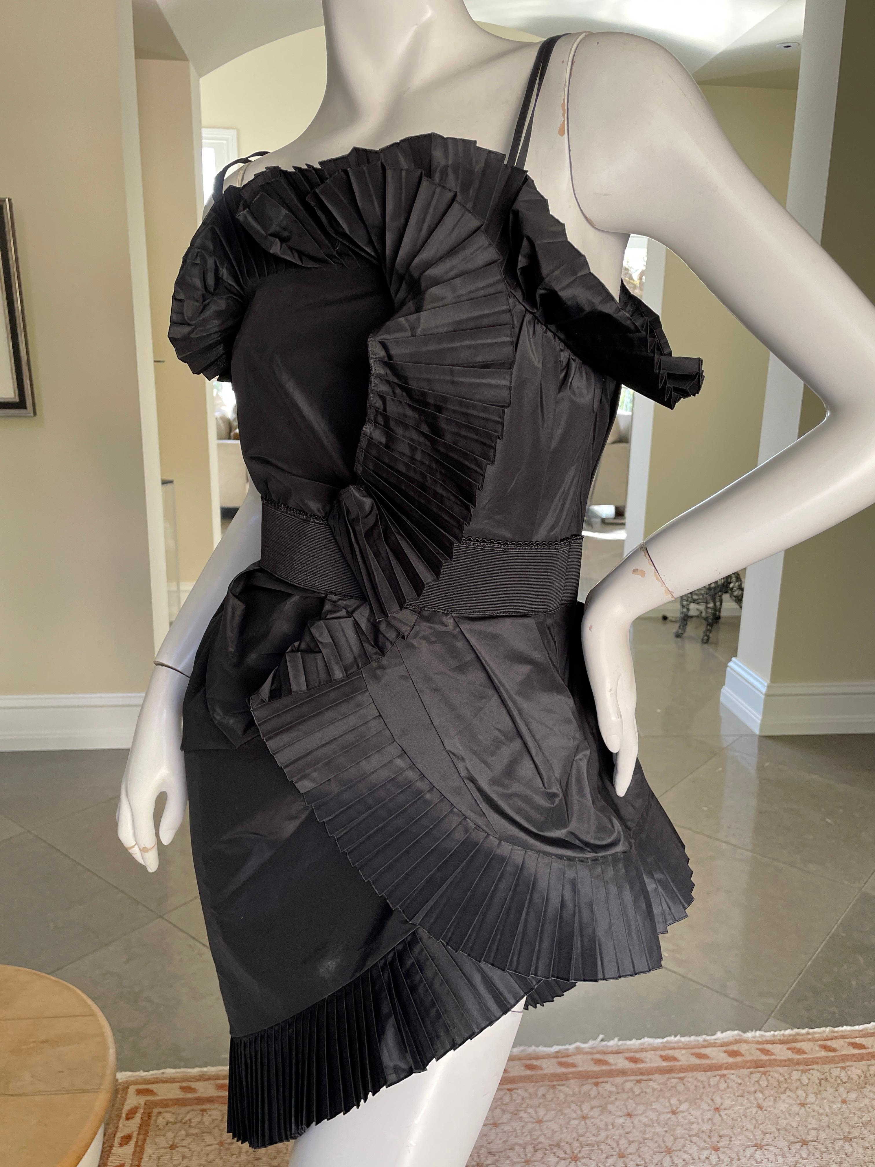 Christian Dior by John Galliano Accordion Pleated Mini Cocktail Dress For Sale 1