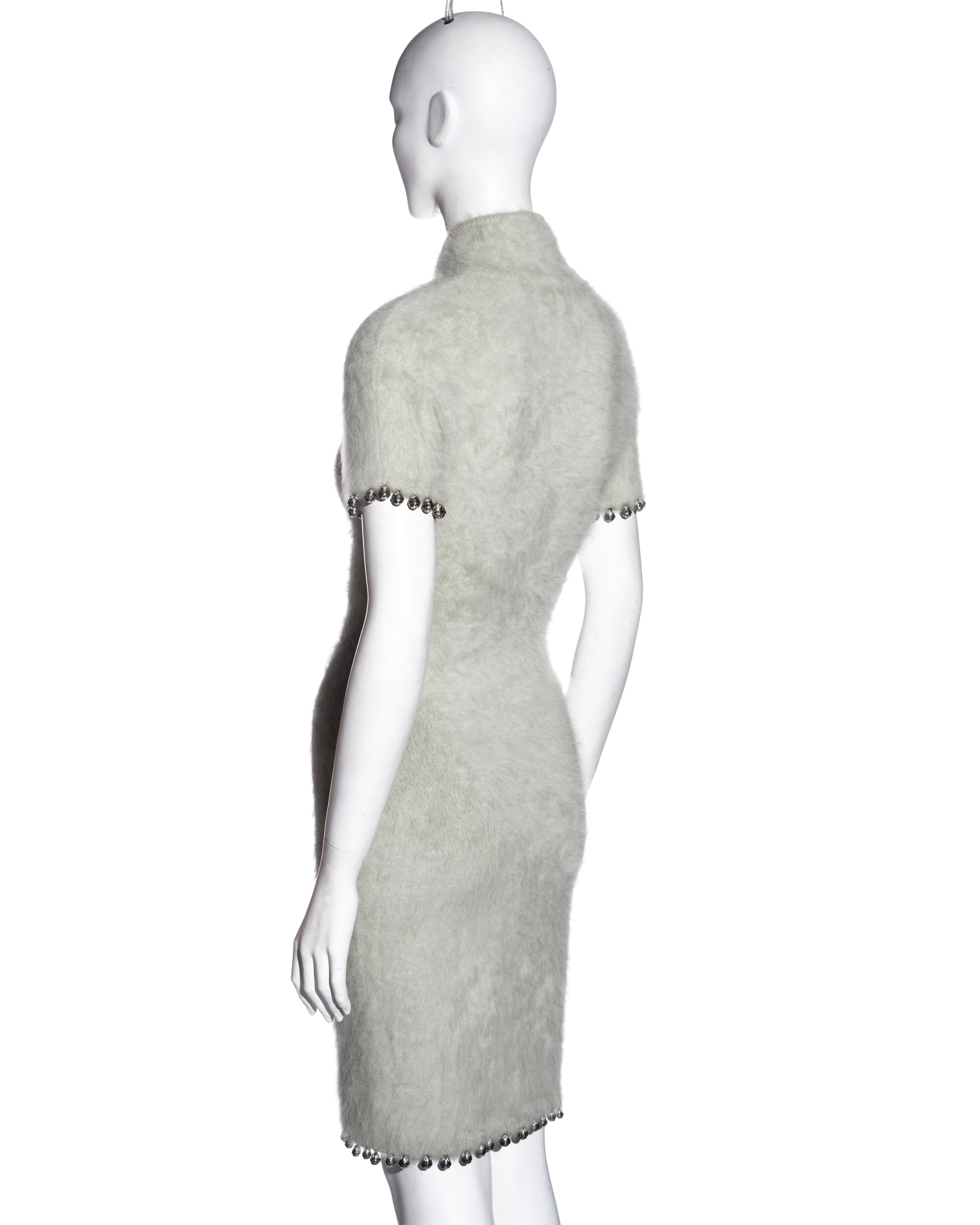 Christian Dior by John Galliano Angora cheongsam-style dress, fw 1997 2