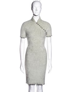 Christian Dior by John Galliano Angora cheongsam-style dress, fw 1997