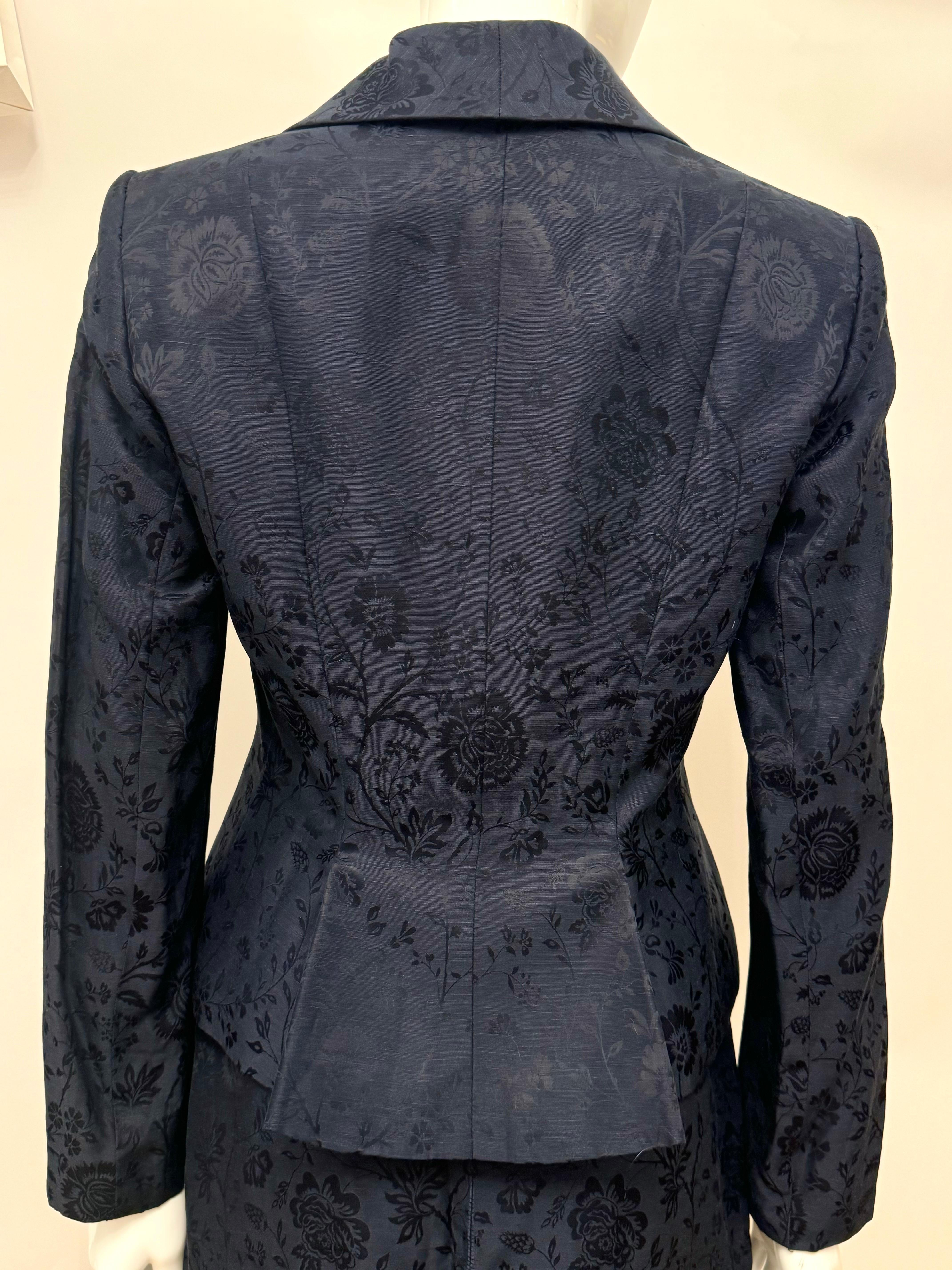 Christian Dior by John Galliano archival S/S 1998 in a boudoir mood suit skirt en venta 8