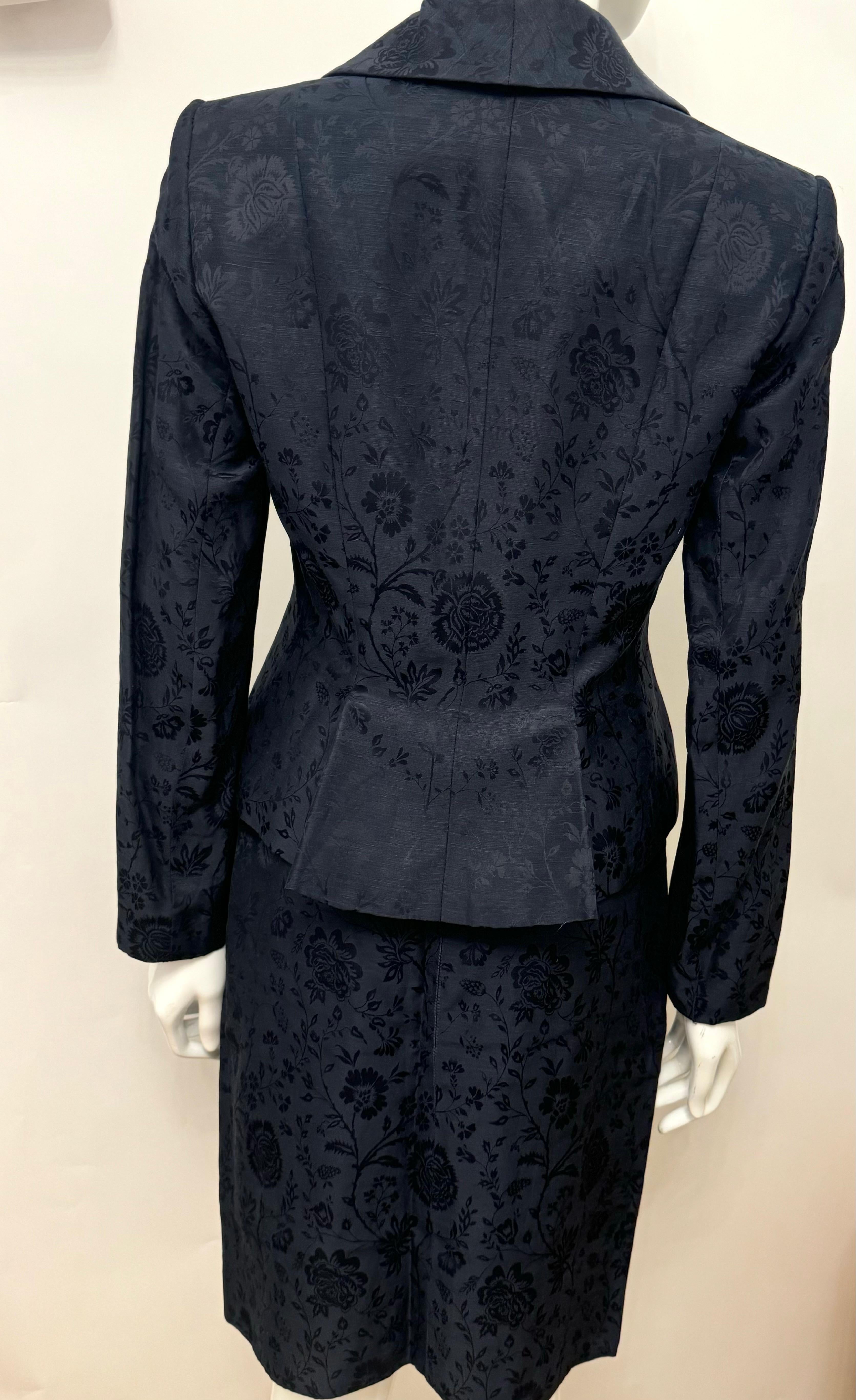 Christian Dior by John Galliano archival S/S 1998 in a boudoir mood suit skirt en venta 10