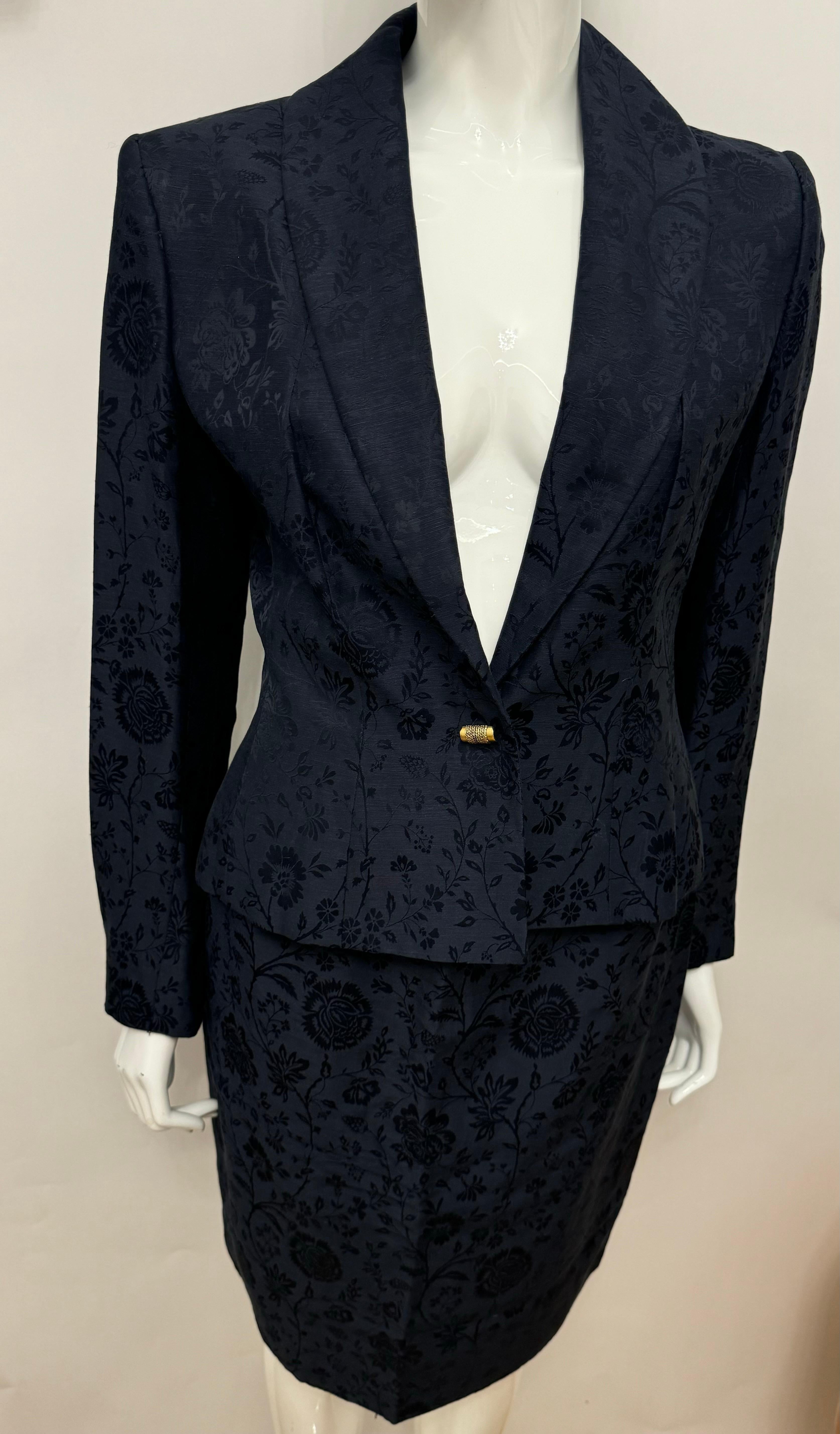 Christian Dior by John Galliano archival S/S 1998 in a boudoir mood suit skirt en venta 12