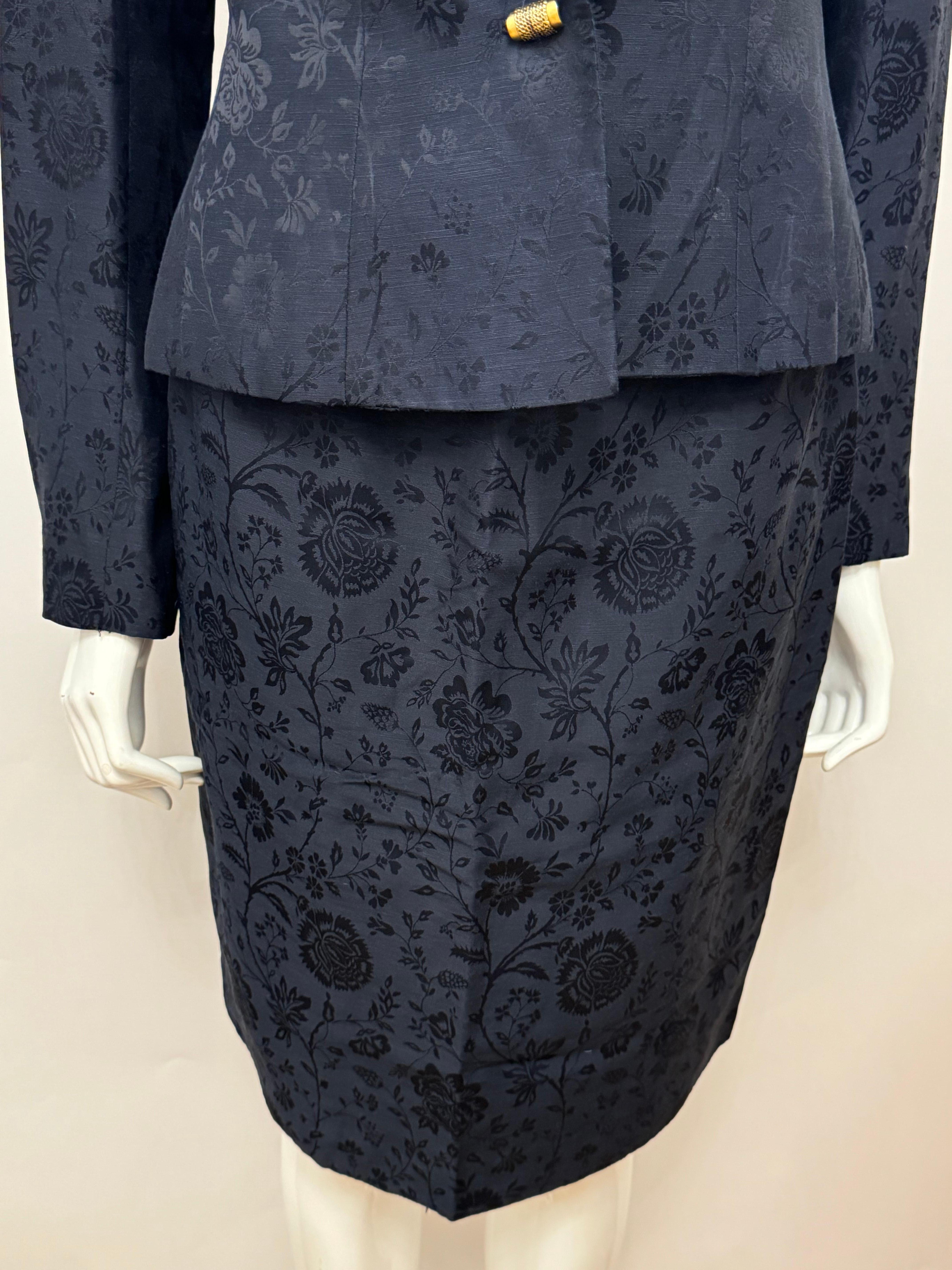 Christian Dior by John Galliano archival S/S 1998 in a boudoir mood suit skirt en Excelente estado para la venta en PARIS, FR