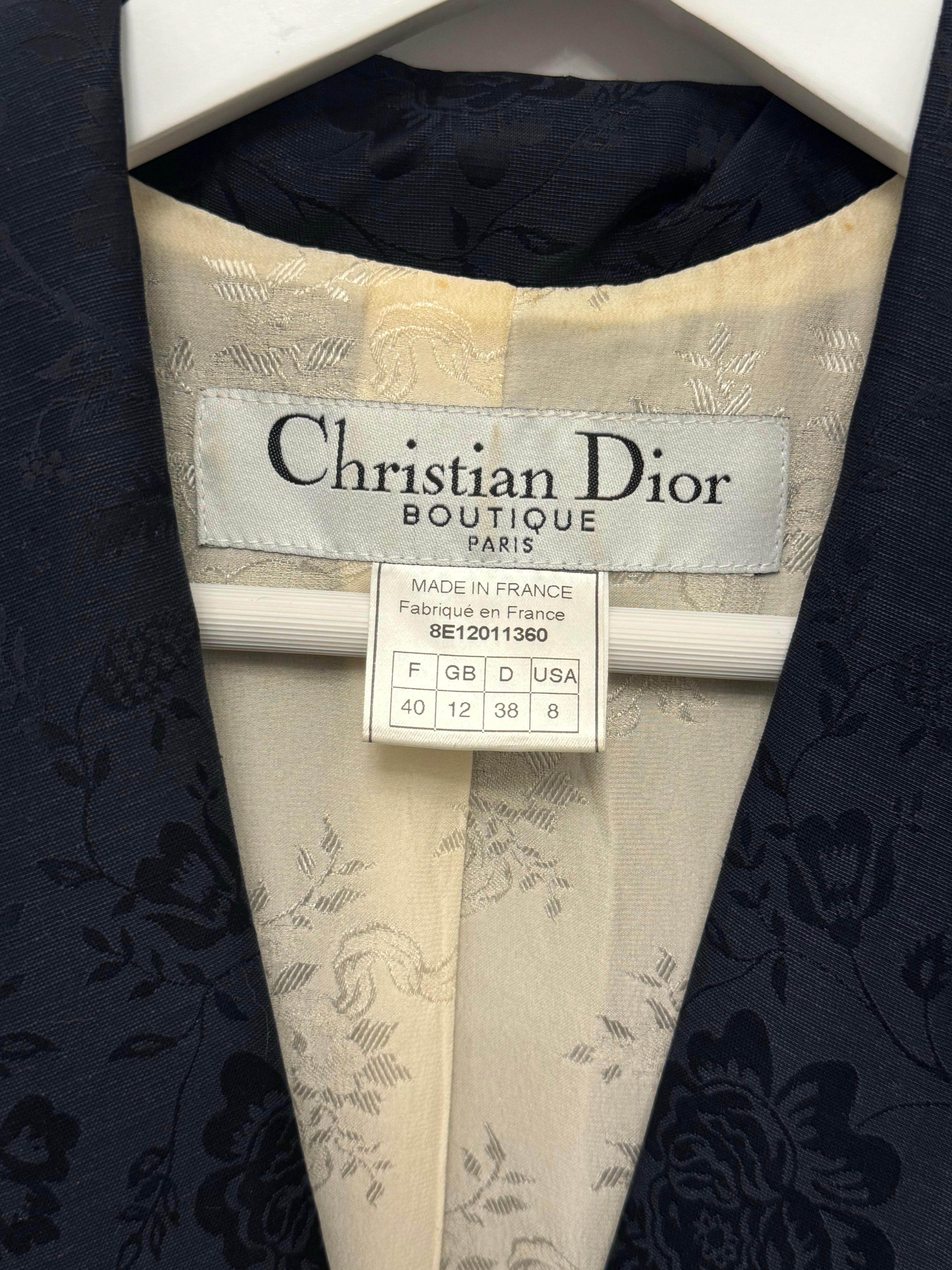 Christian Dior by John Galliano archival S/S 1998 in a boudoir mood suit skirt en venta 1