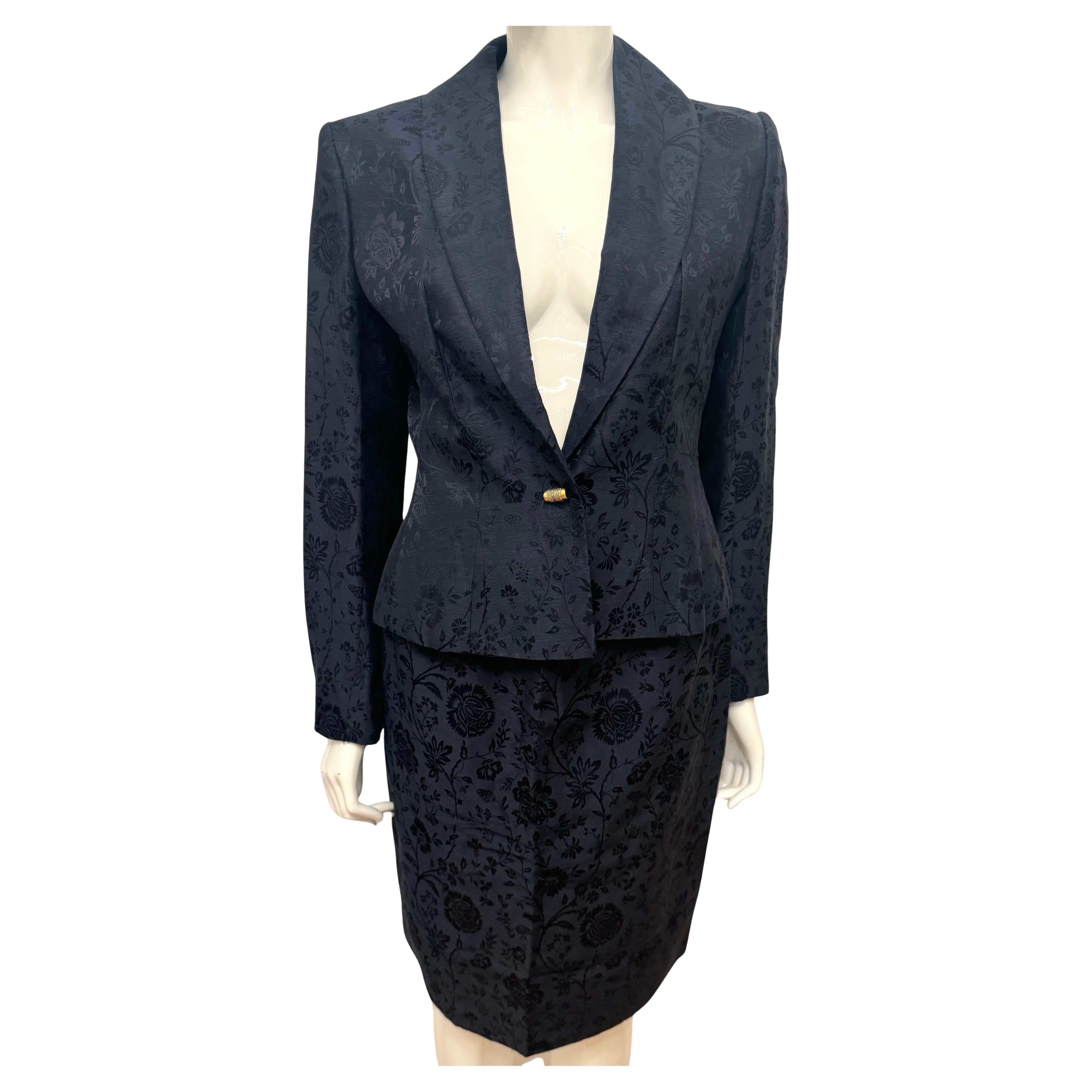 Christian Dior by John Galliano archival S/S 1998 in a boudoir mood suit skirt en venta
