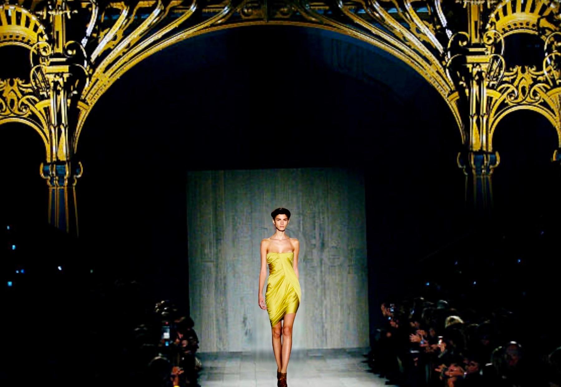Christian Dior by John Galliano Asymmetric Draped Corset Silk Dress Gown 42 For Sale 7