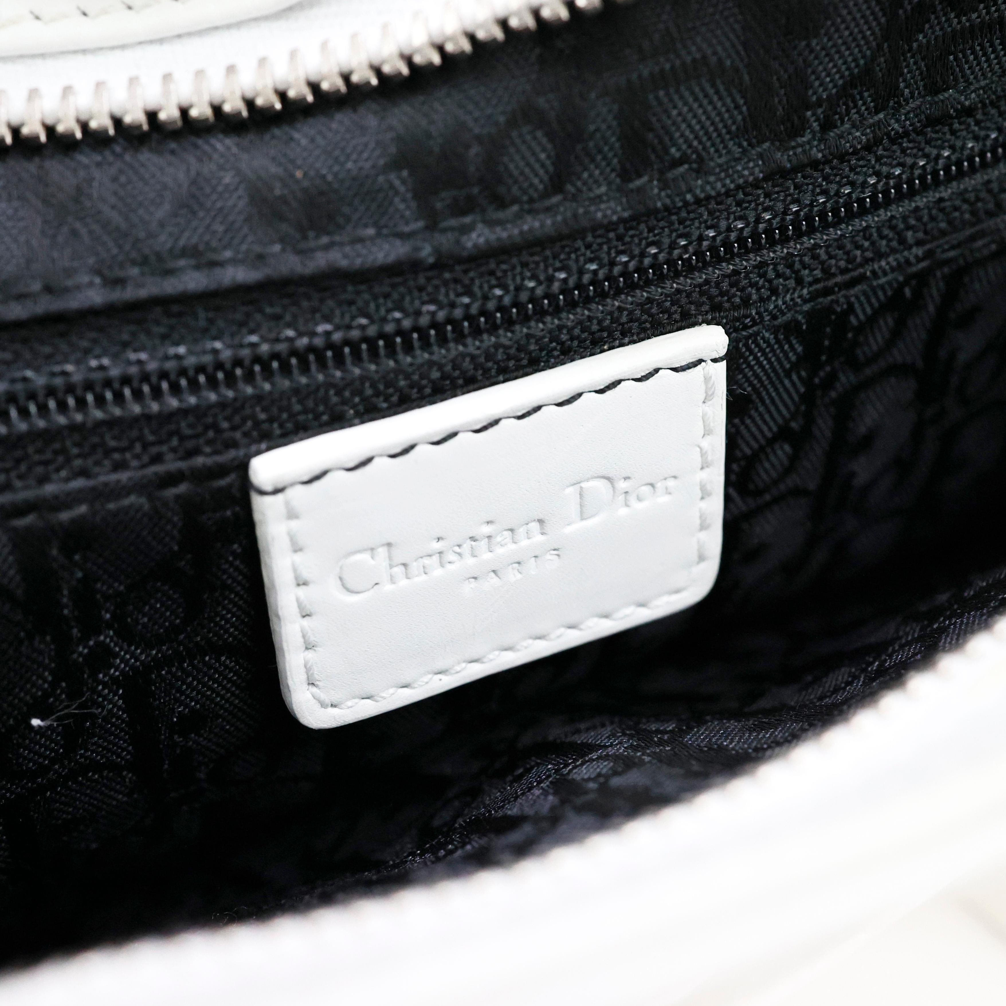 Women's Christian Dior by John Galliano ballet / corset bag in White Leather