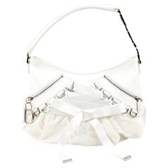 Christian Dior by John Galliano ballet / corset bag in White Leather 