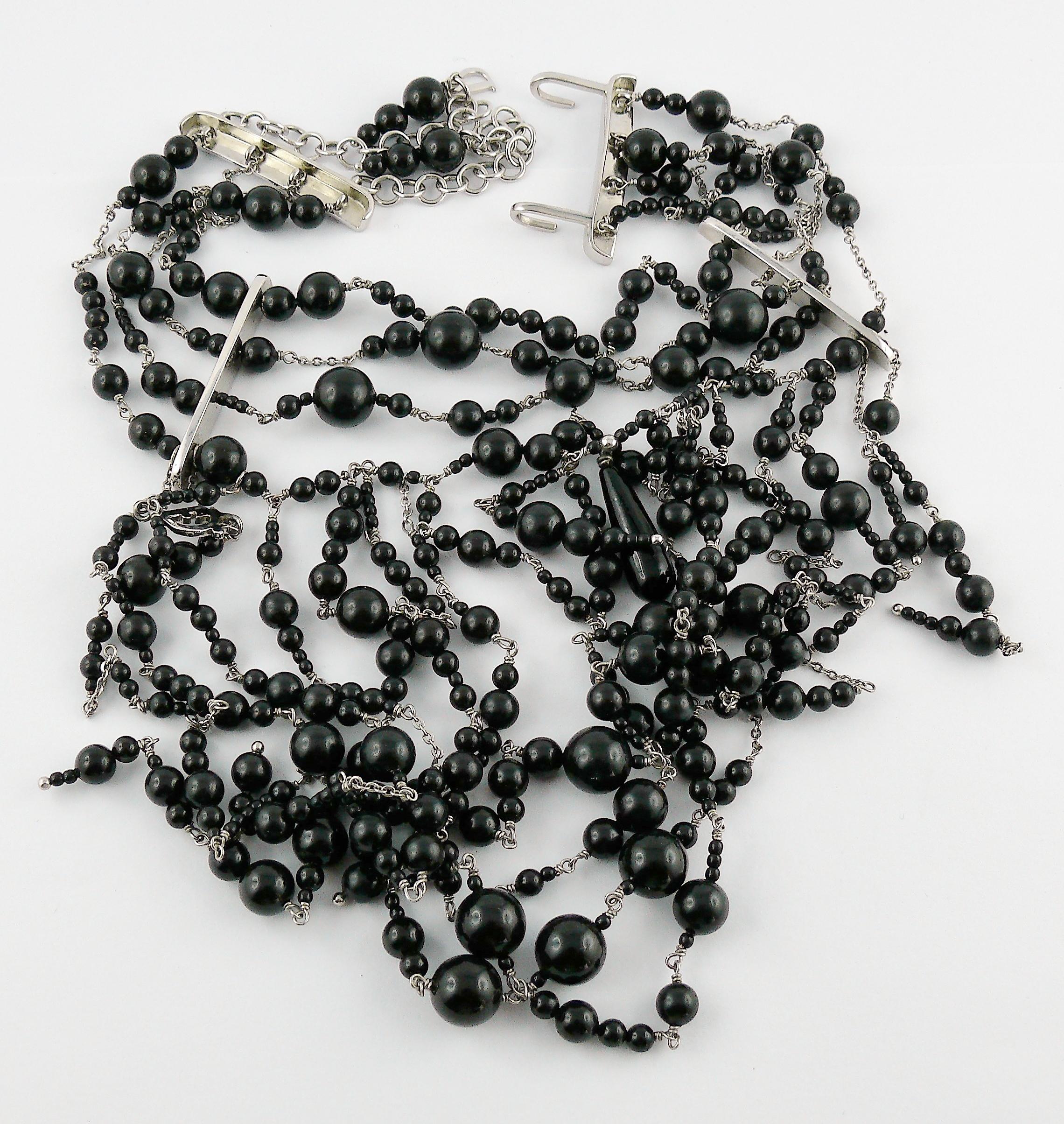 Christian Dior Beaded Choker Necklace 3